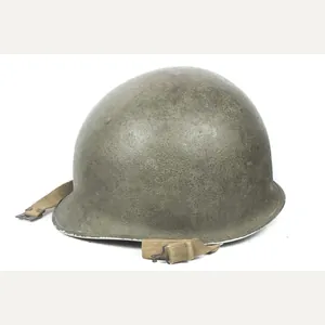 US M1C front seam fixed bale helmet shell marked TRO, …