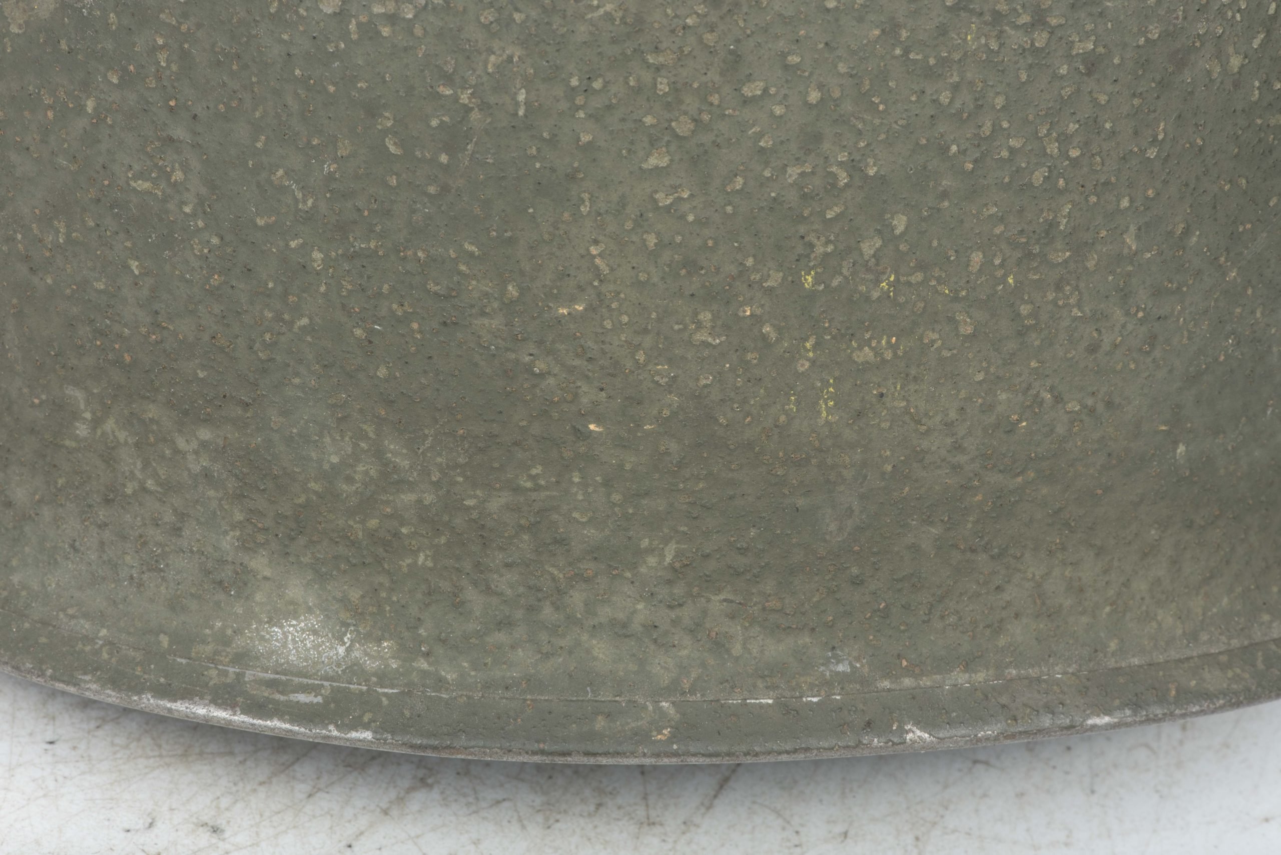 US M1C front seam swivel bale paratrooper helmet shell — image 6