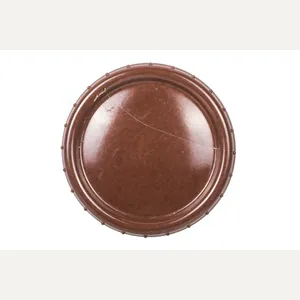 Rare light brown butterdish