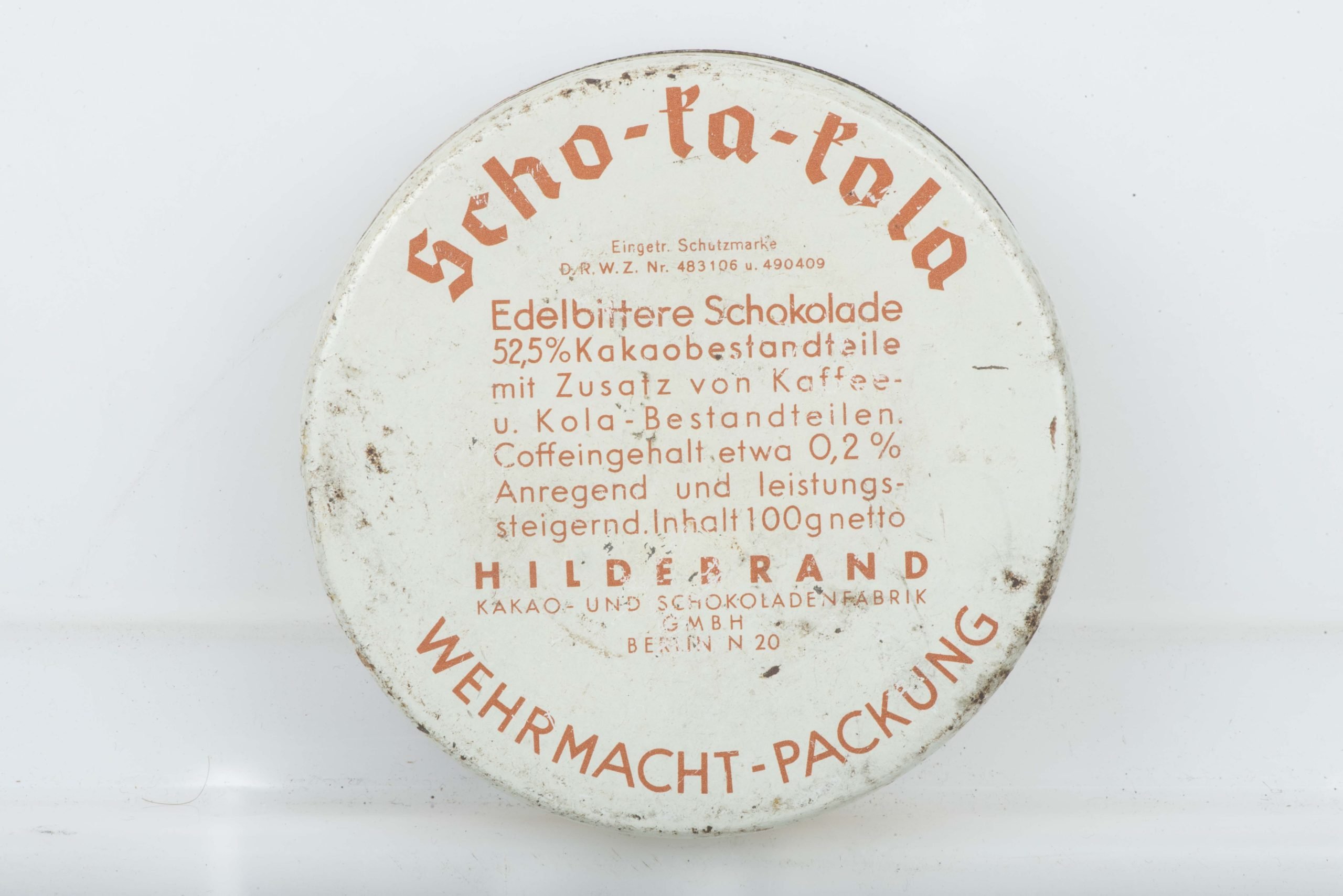 Wehrmacht issue chocolate Scho-Ka-Kola ration dated 1941 by Hildebrand — image 2