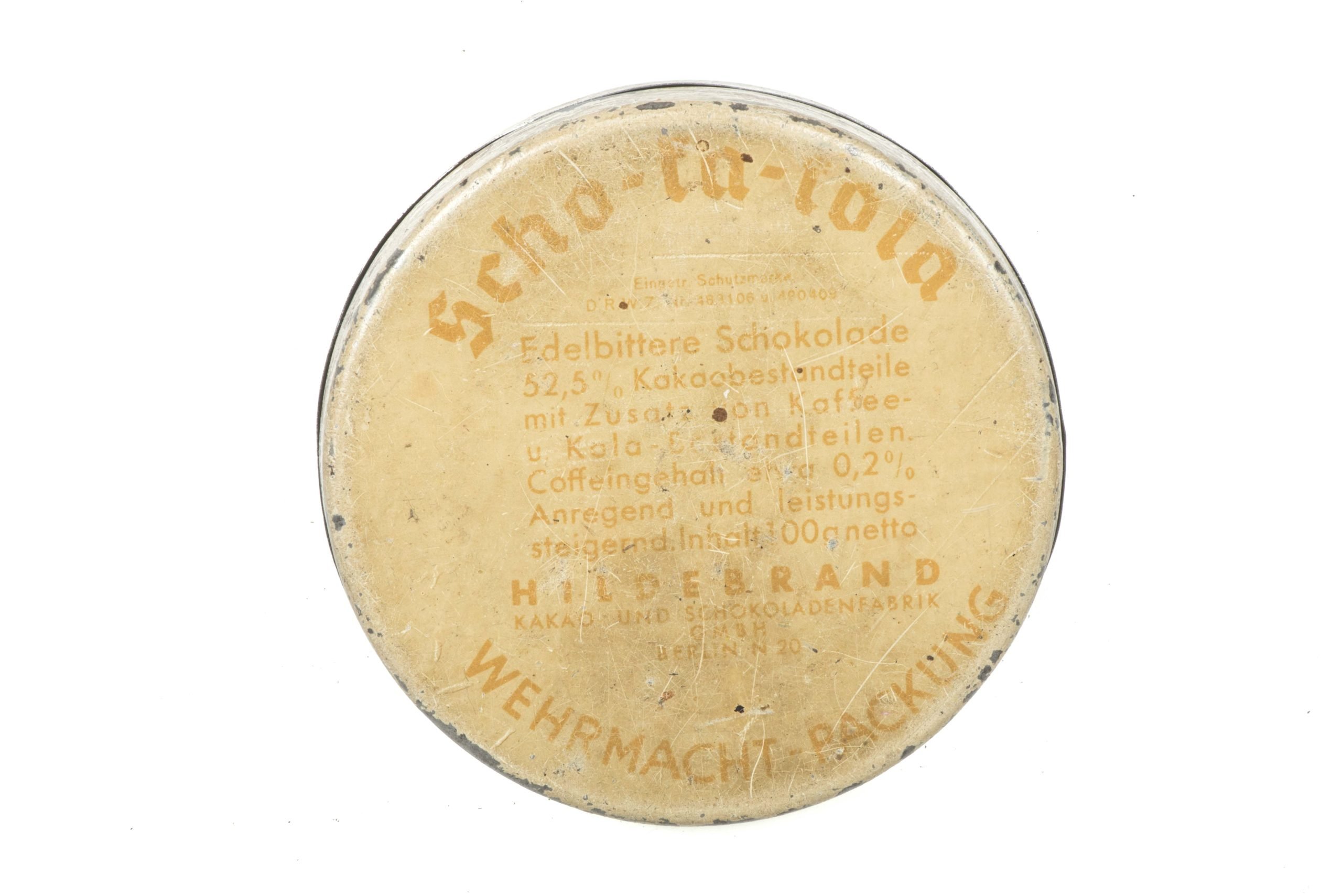 Wehrmacht issue chocolate Scho-Ka-Kola ration dated 1939 by Hildebrand — image 2