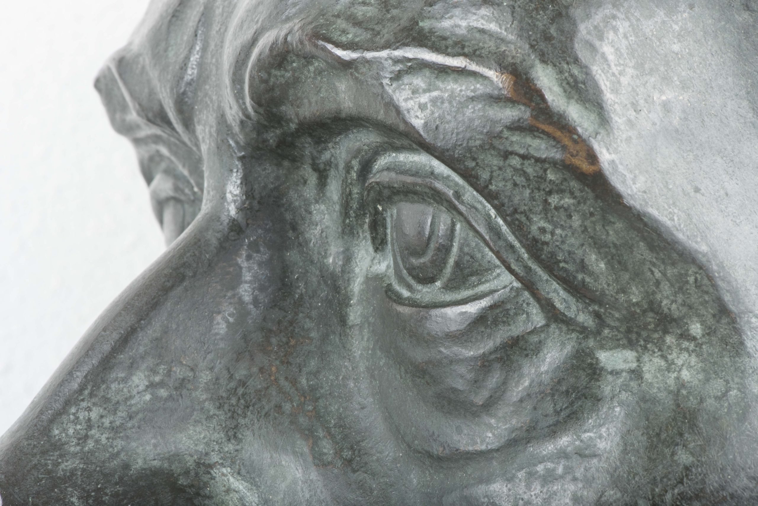 Rare twice life sized bronze bust of Adolf Hitler marked FL — image 12