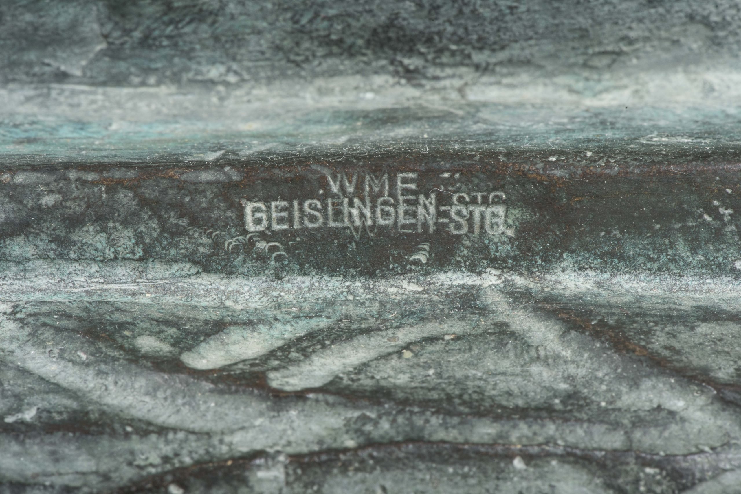 Rare twice life sized bronze bust of Adolf Hitler marked FL — image 15