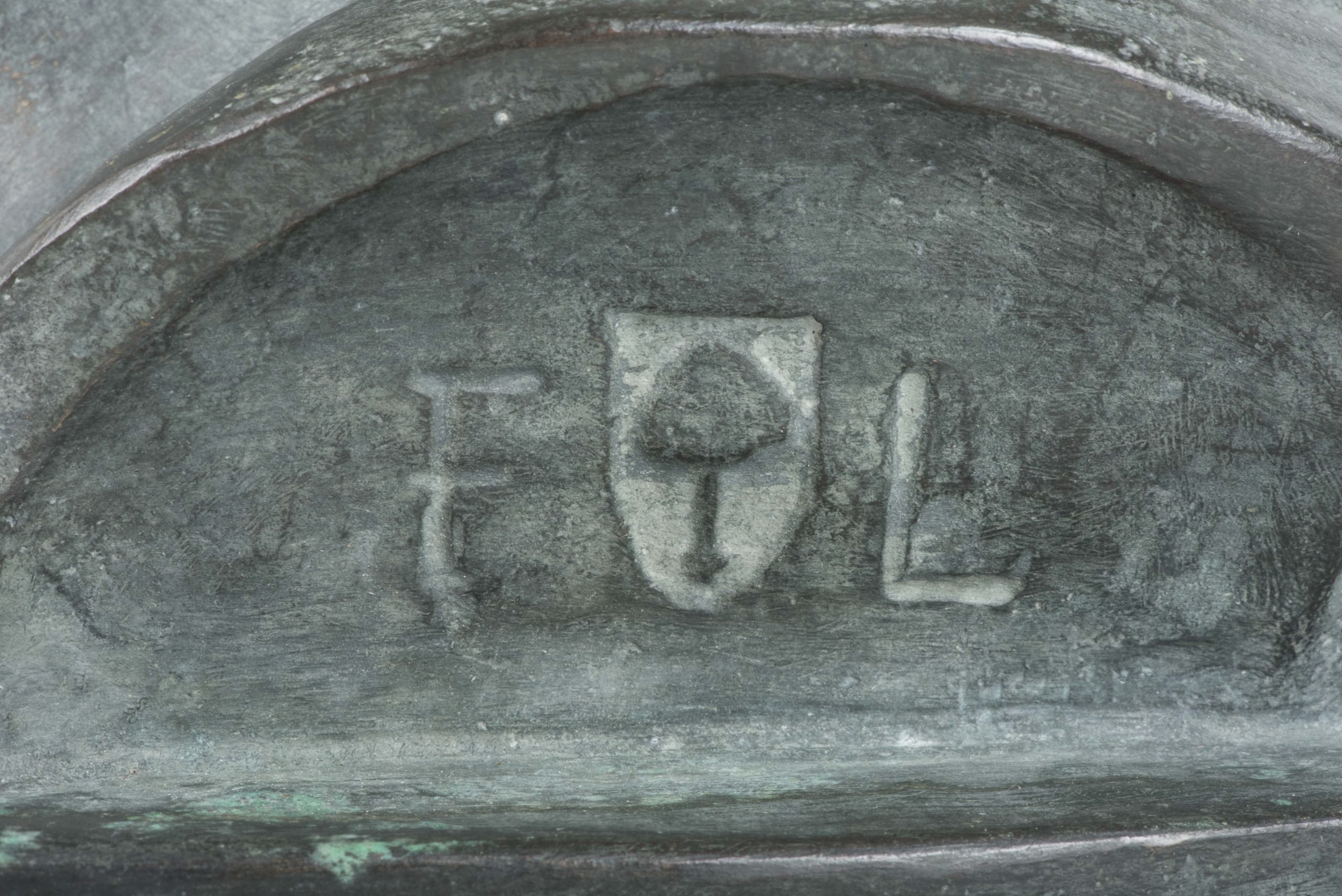 Rare twice life sized bronze bust of Adolf Hitler marked FL — image 17