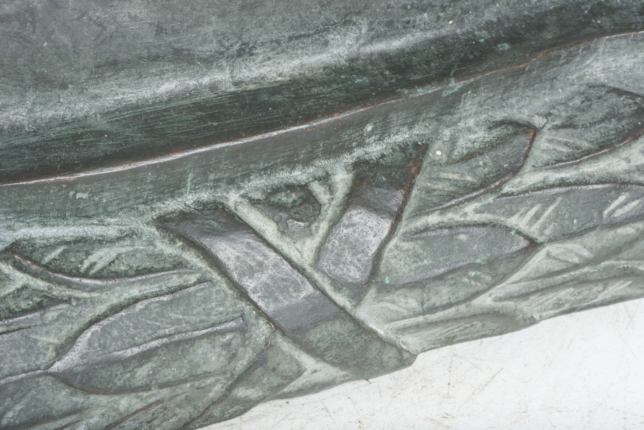 Rare twice life sized bronze bust of Adolf Hitler marked FL — image 18