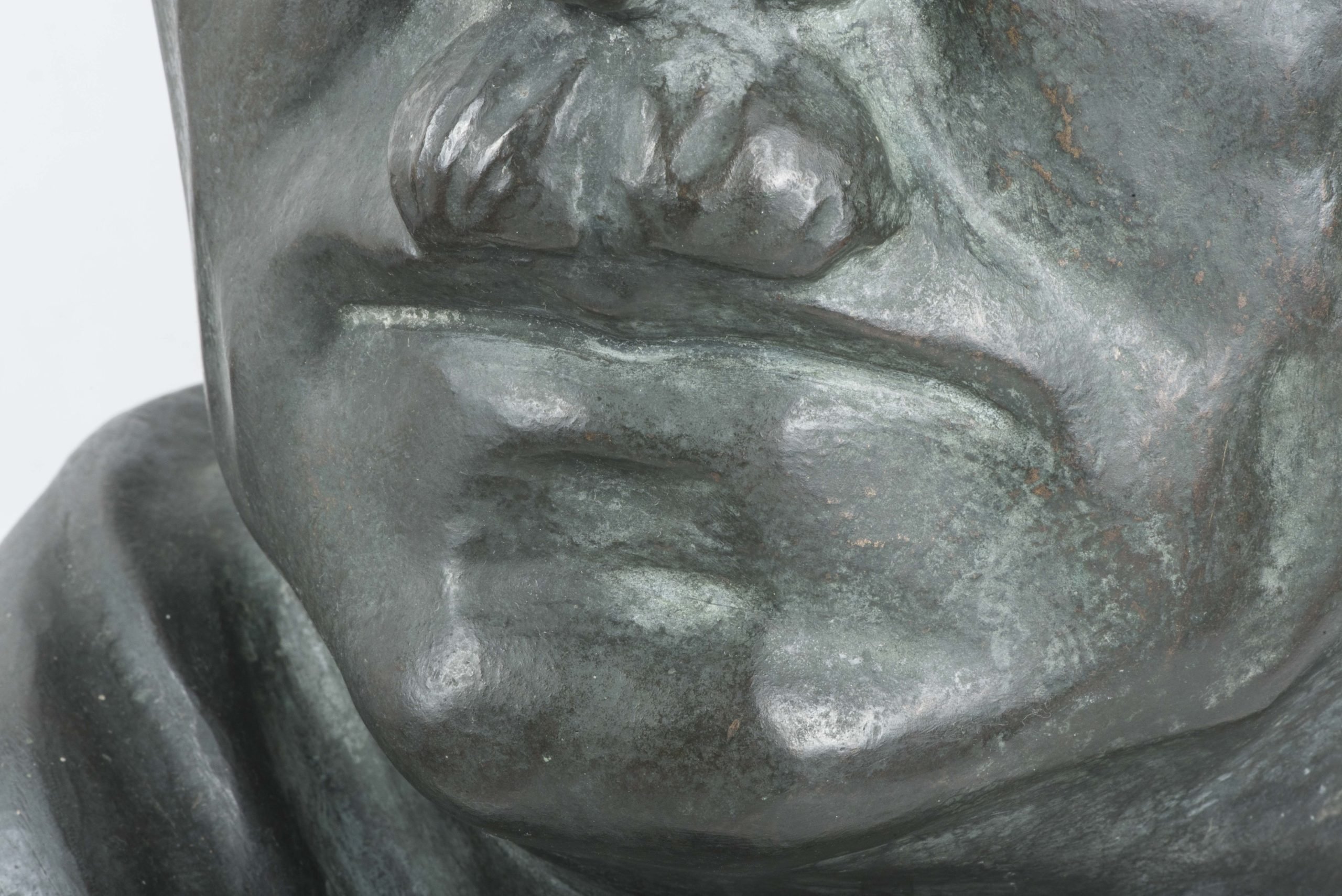 Rare twice life sized bronze bust of Adolf Hitler marked FL — image 20