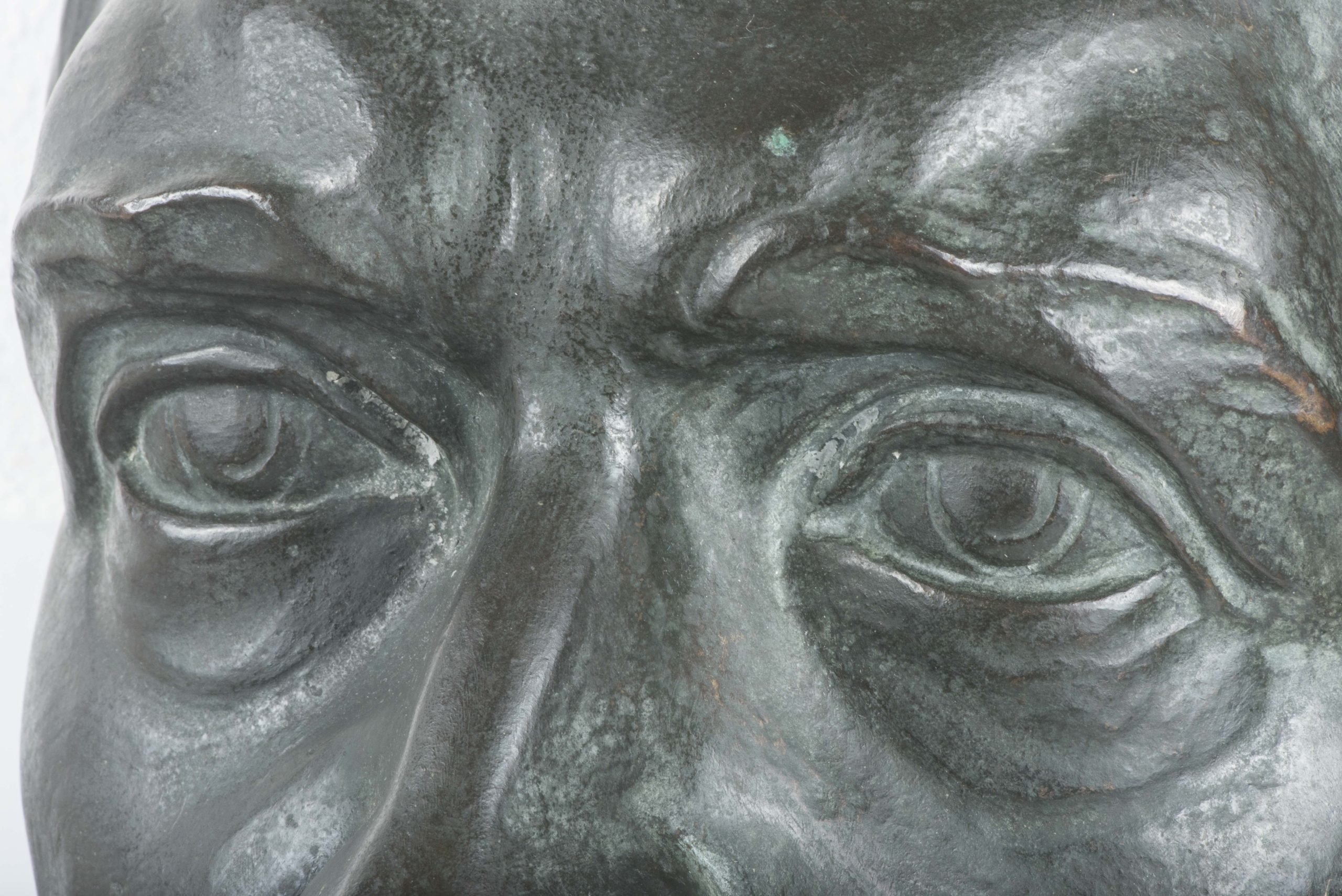 Rare twice life sized bronze bust of Adolf Hitler marked FL — image 21