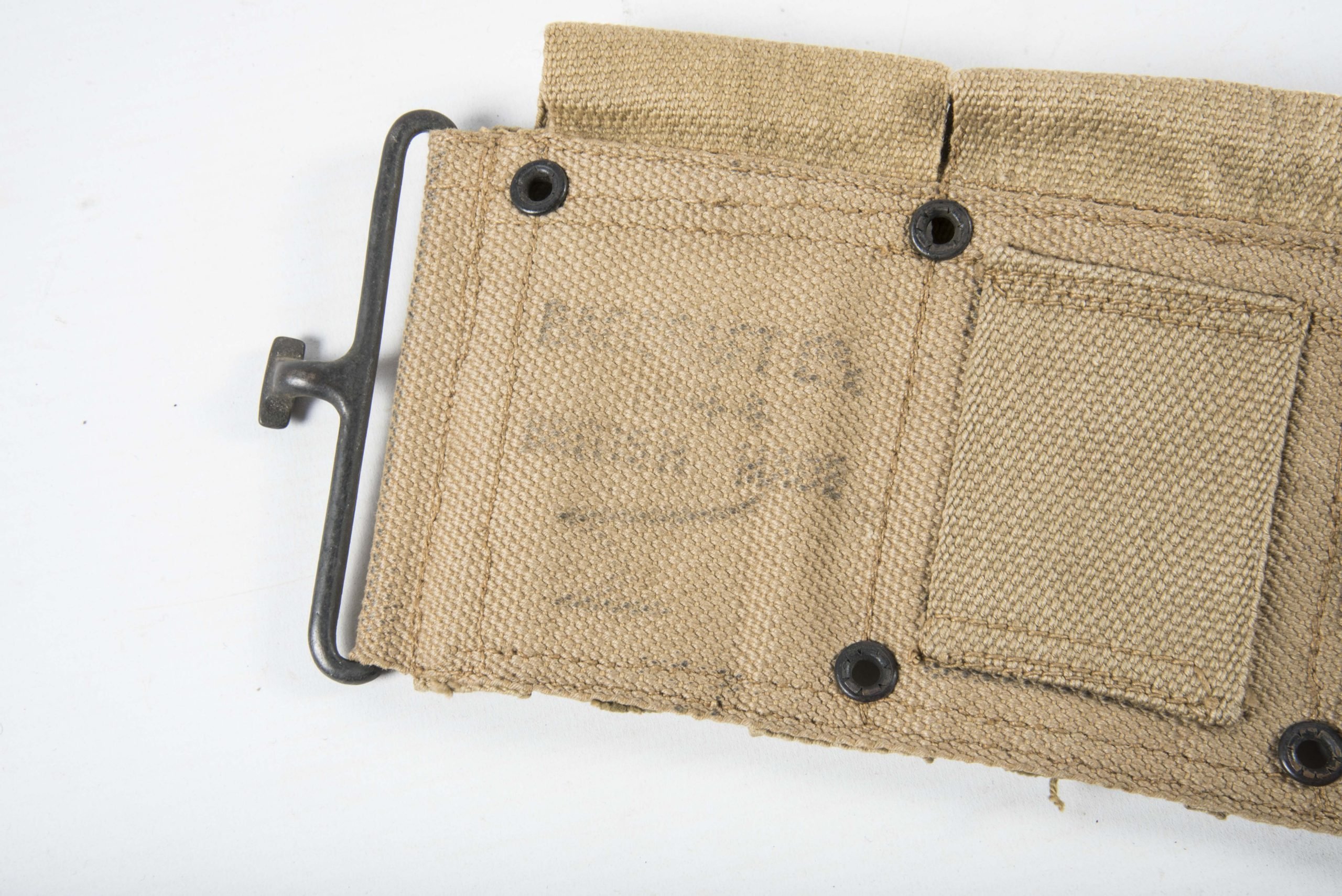 US M1923 cartridge belt marked Bagcraft 1944 British Made — image 5