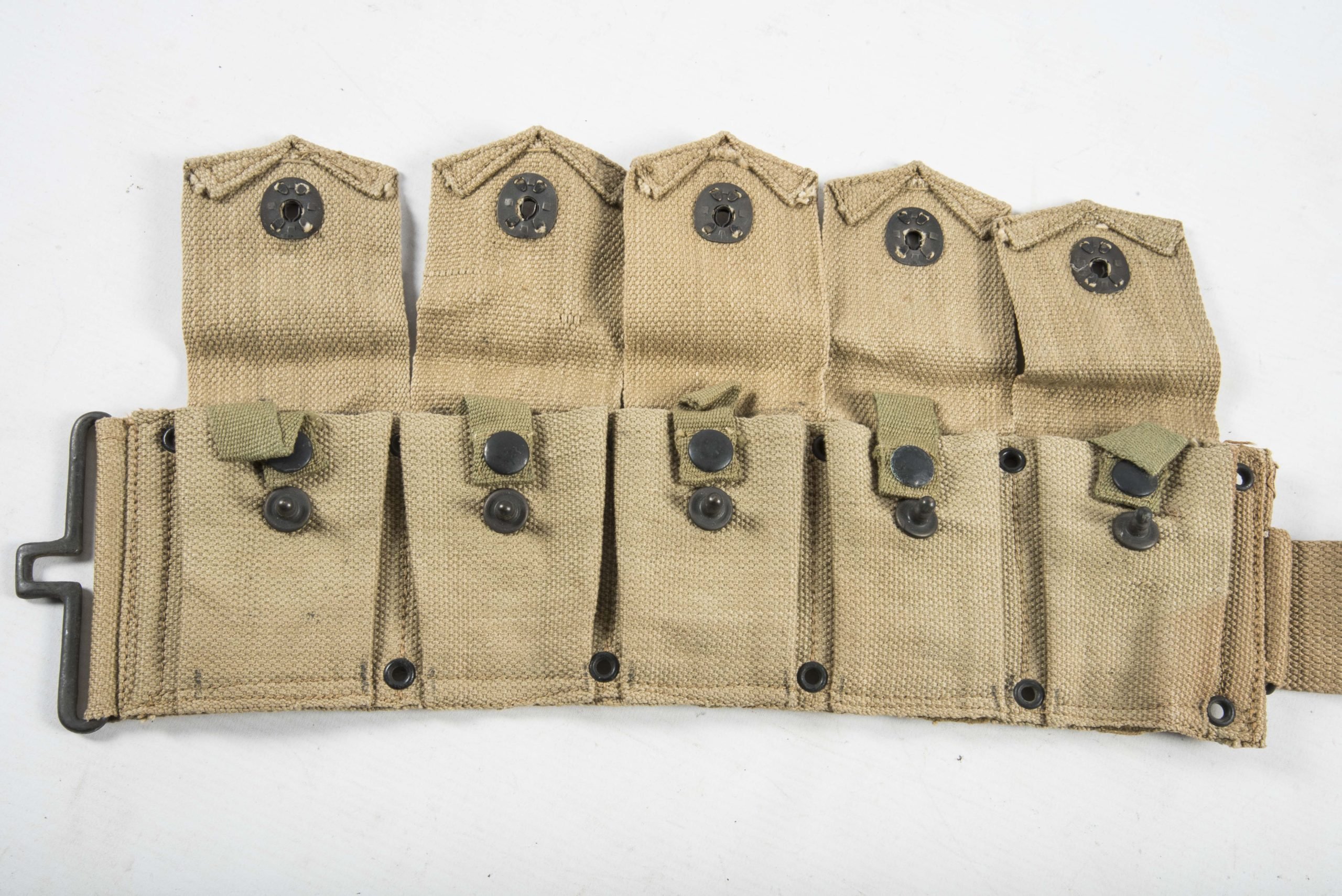 US M1923 cartridge belt marked Bagcraft 1944 British Made — image 6