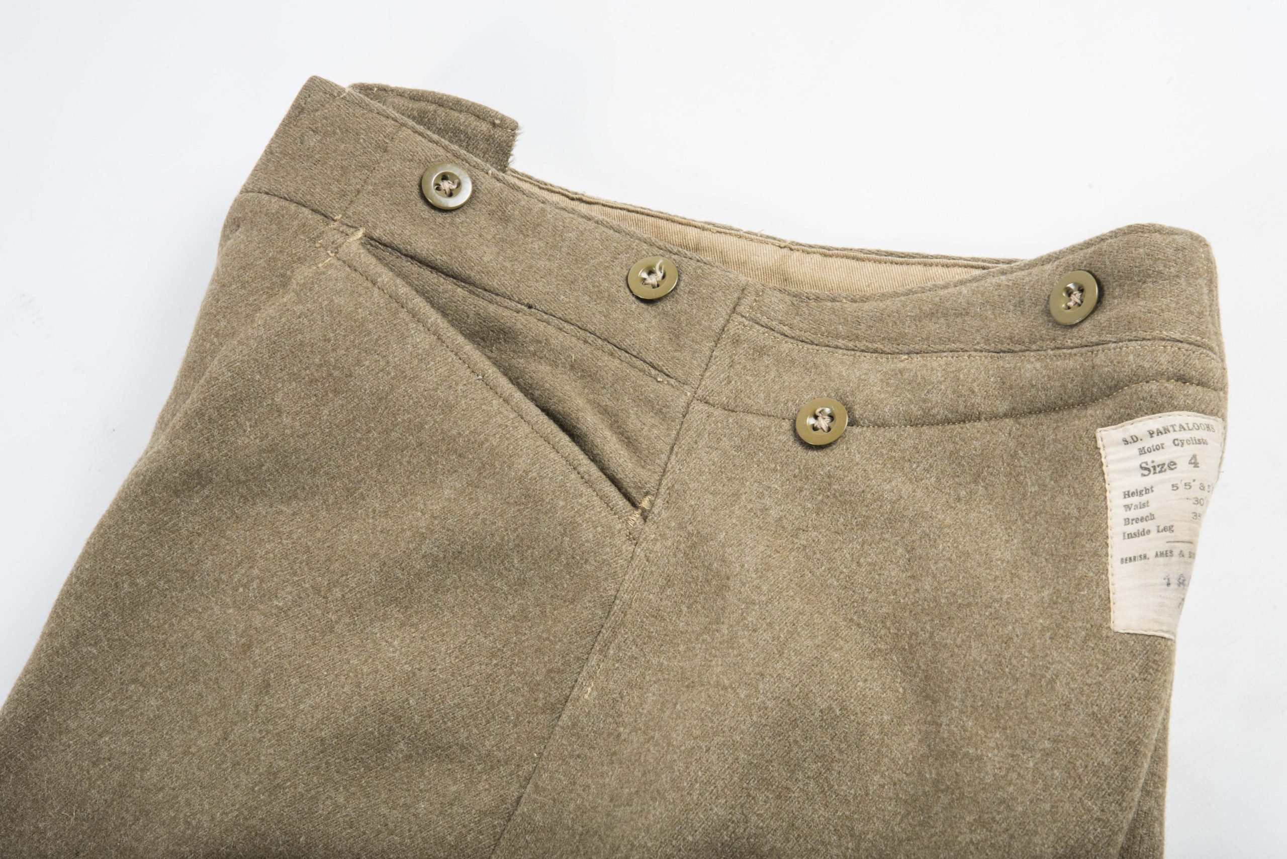 British Dispatch Rider, S.D. Pantaloons, Motor Cyclists size 4 — image 3