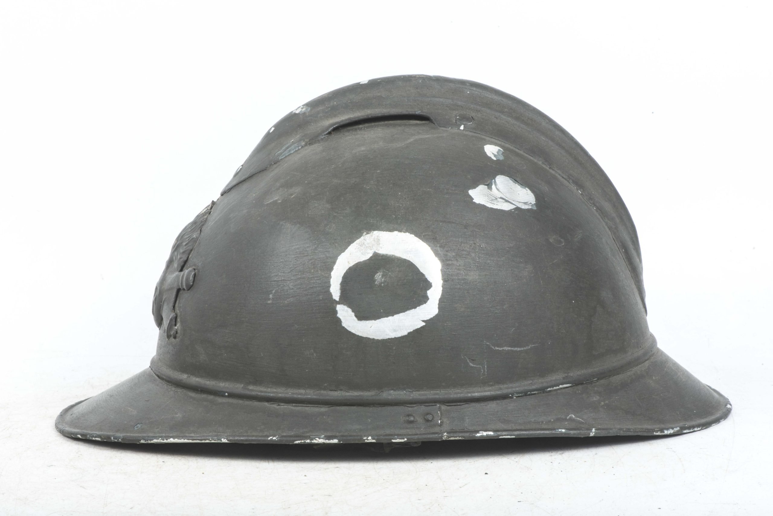 Rare aluminium French Adrian helmet for artillery officers — image 4