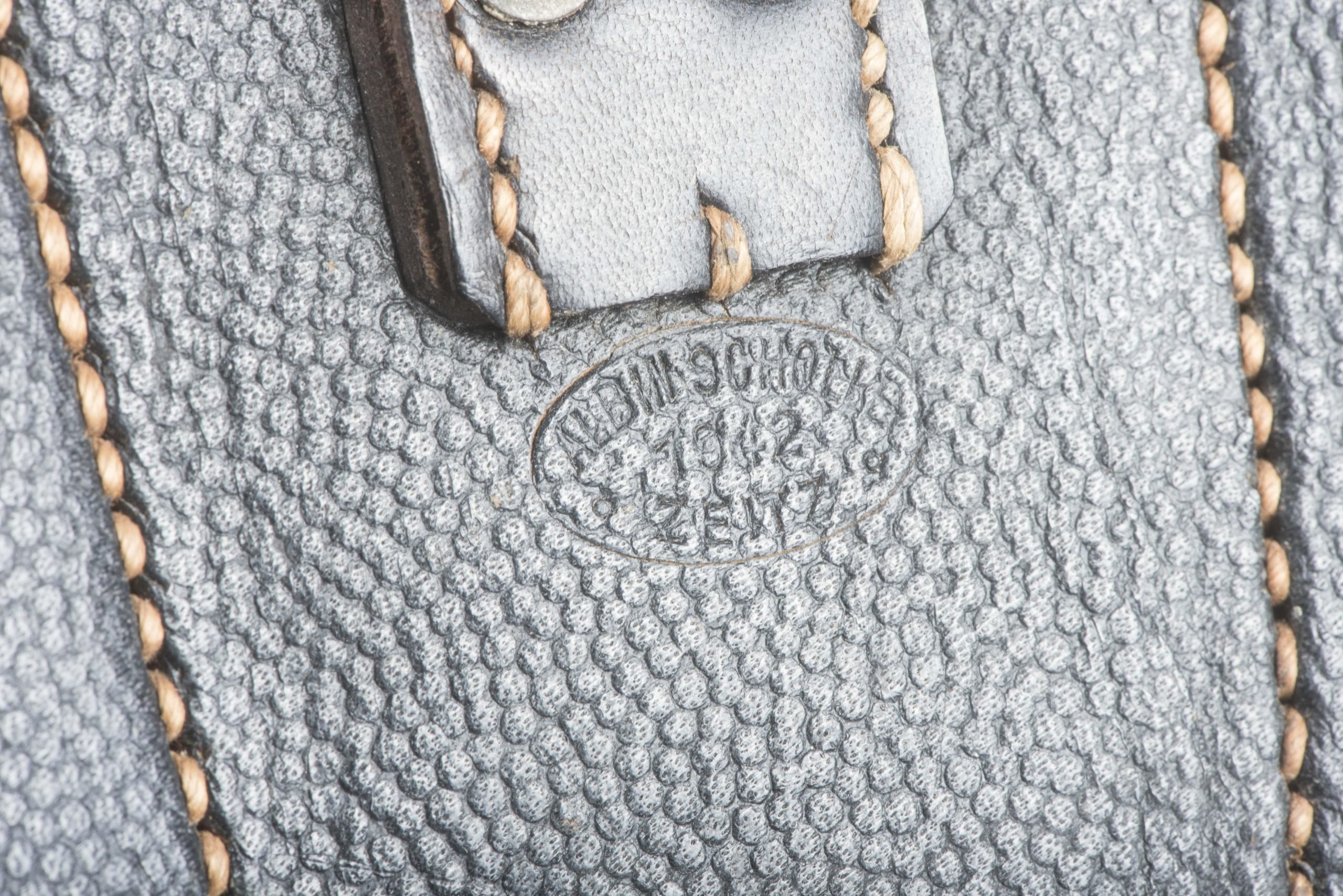 K98 ammunition pouch marked Albin Scholle, Zeitz 1942 — image 4