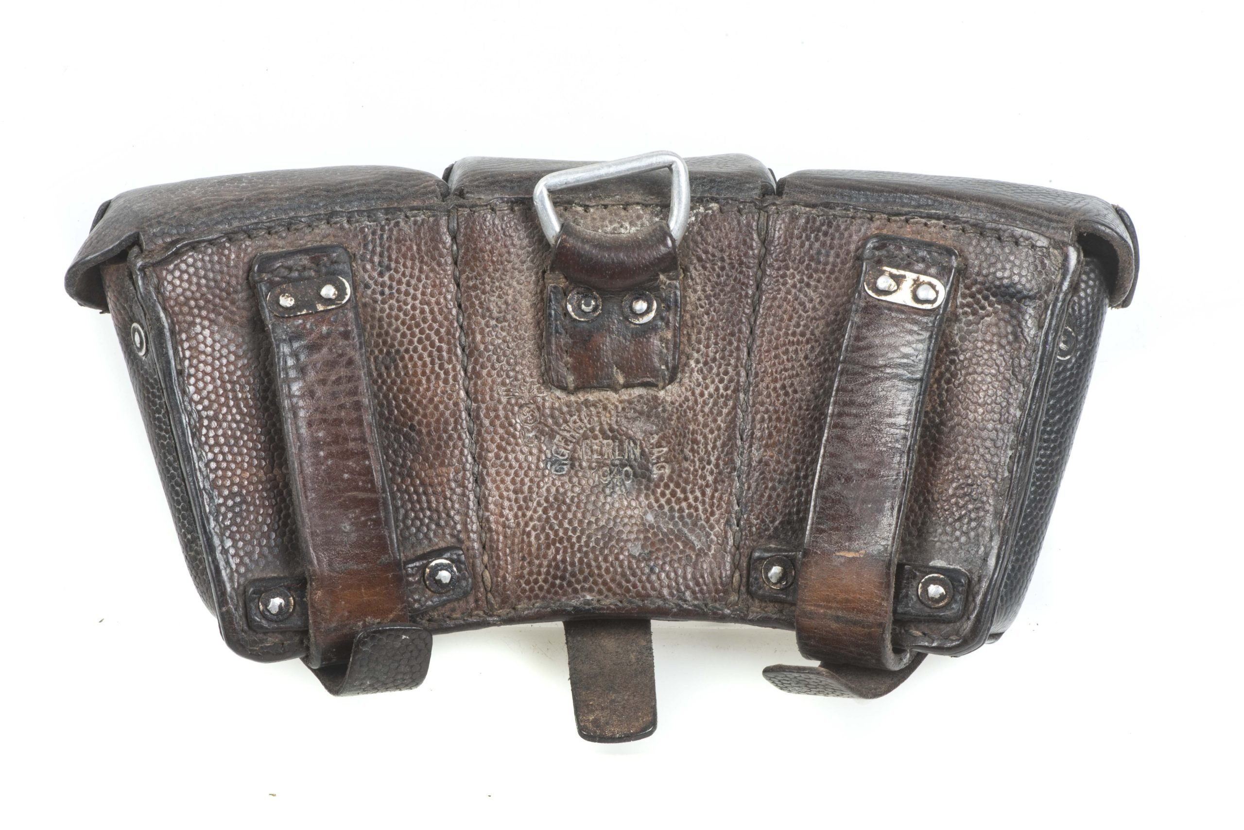 Kriegsmarine issue K98 ammunition pouch marked G. Genschow, Berlin 1940 — image 2