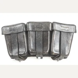 Kriegsmarine issue K98 ammunition pouch marked Stecher, Freiberg 1940