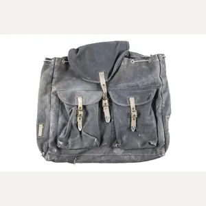 M44 rucksack in blue canvas with webbing straps