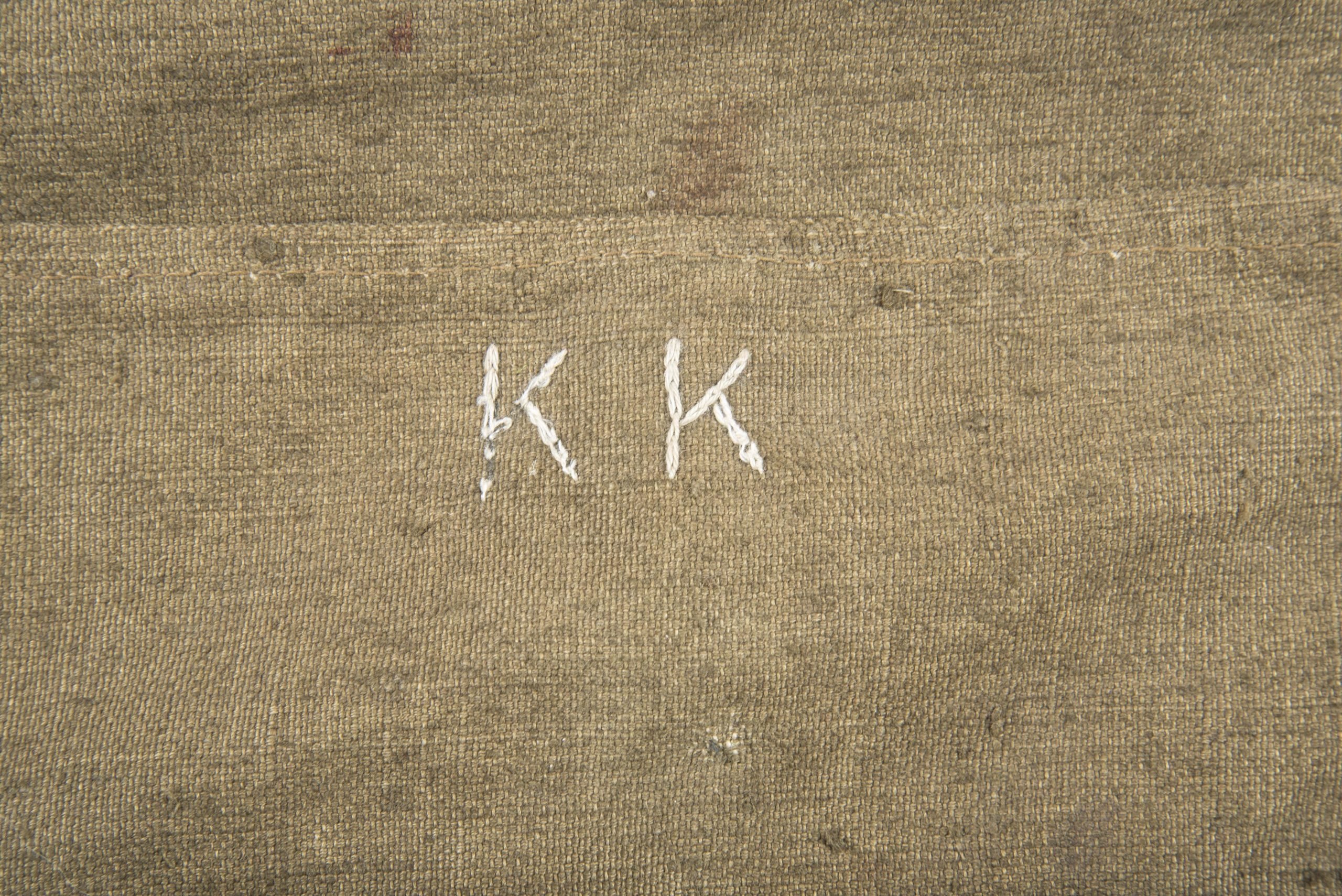 Late war M31 Bekleidungstasche named K.K. marked RBNR — image 6