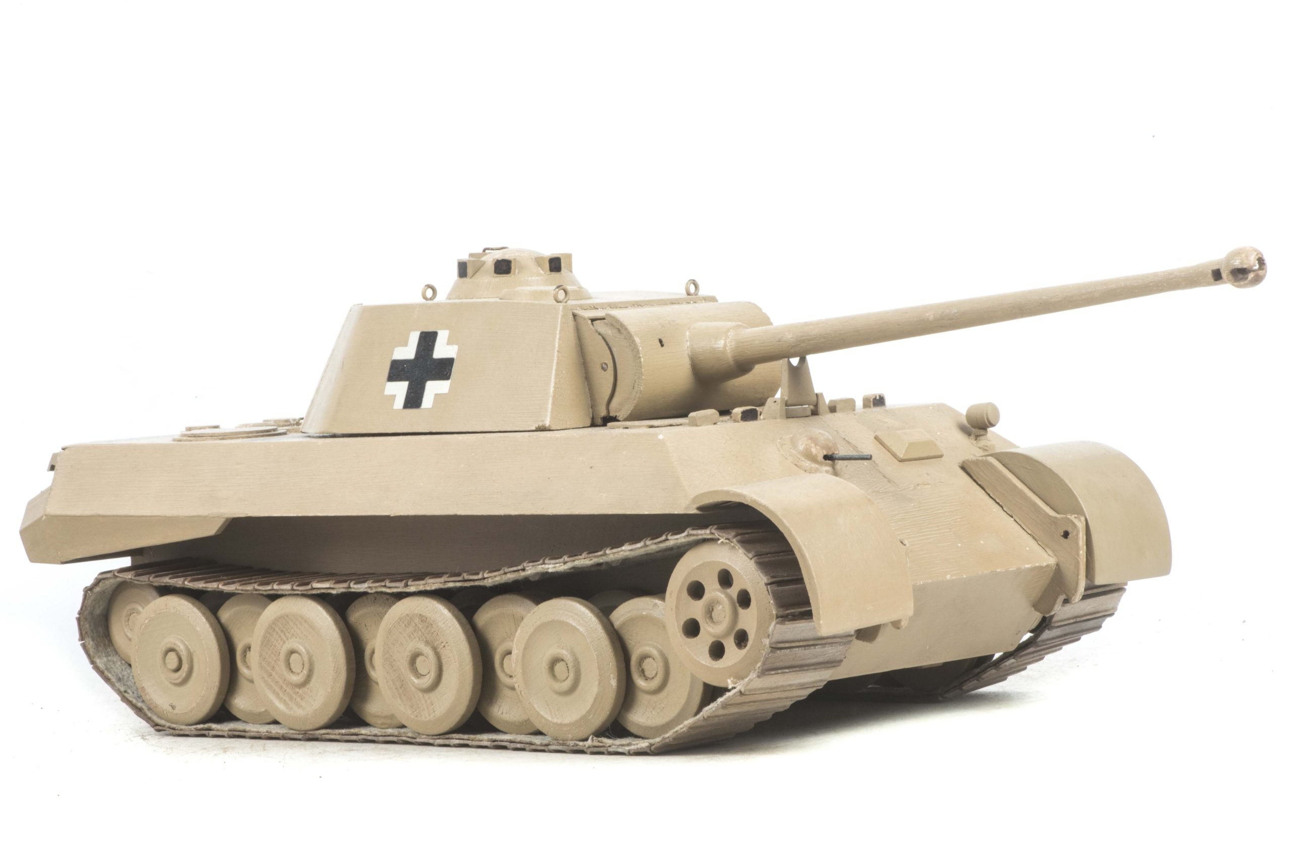 Rare Panzer school training and recognition wooden Sd. Kfz. 171 Panther Ausf. A model