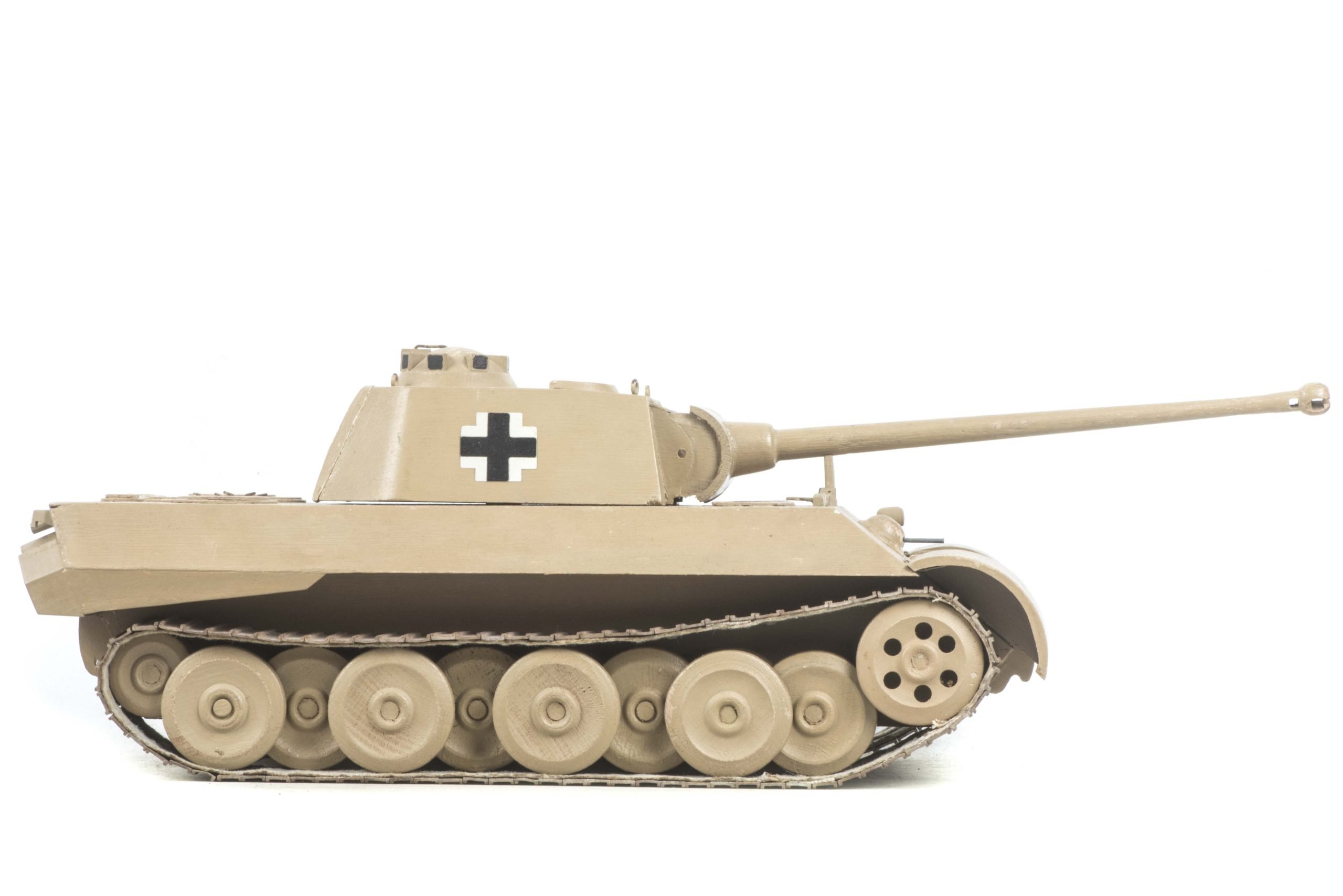 Rare Panzer school training and recognition wooden Sd. Kfz. 171 Panther Ausf. A model — image 2