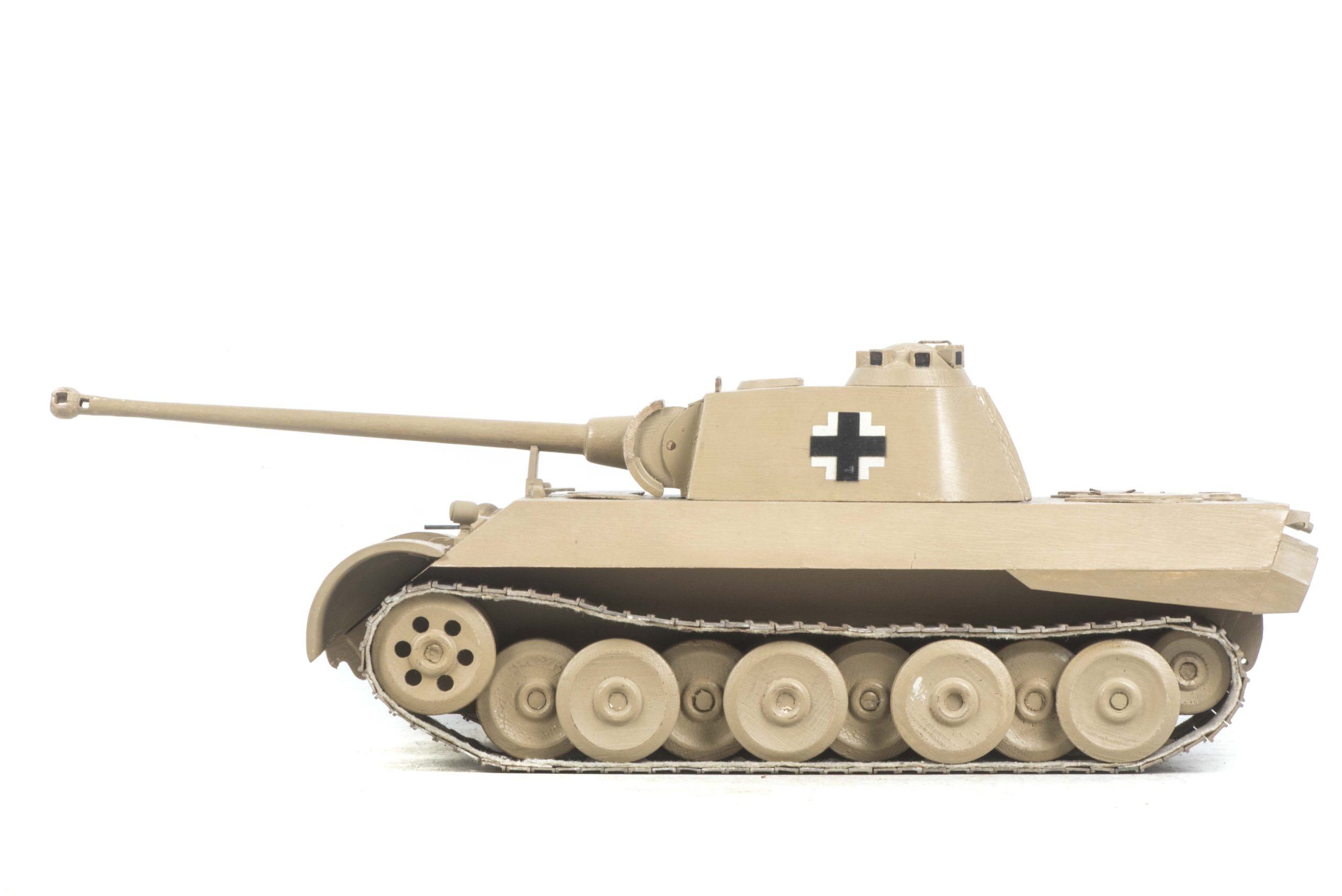 Rare Panzer school training and recognition wooden Sd. Kfz. 171 Panther Ausf. A model — image 5