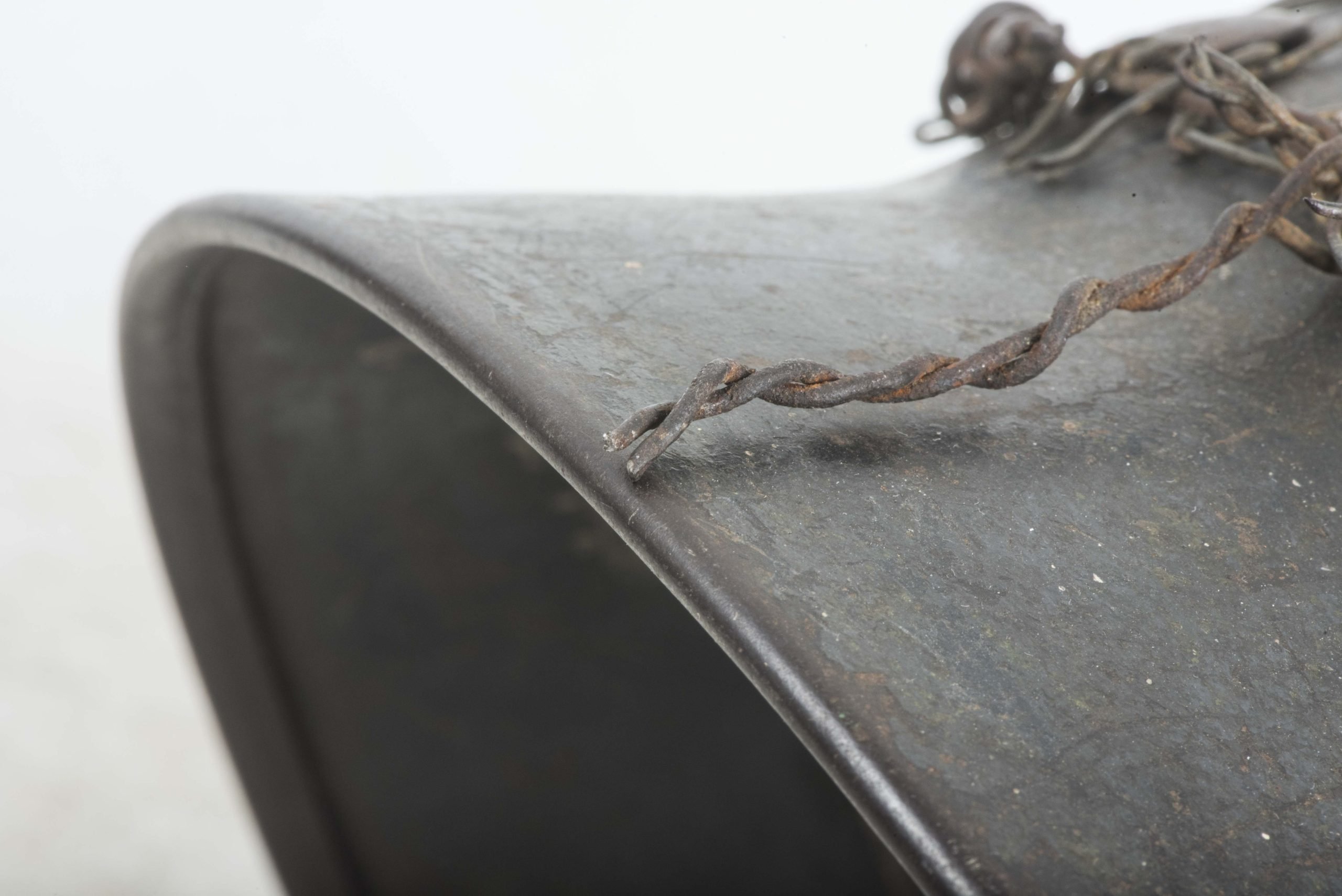 ET64 M40 Luftwaffe helmet with period applied half basket chickenwire net — image 14