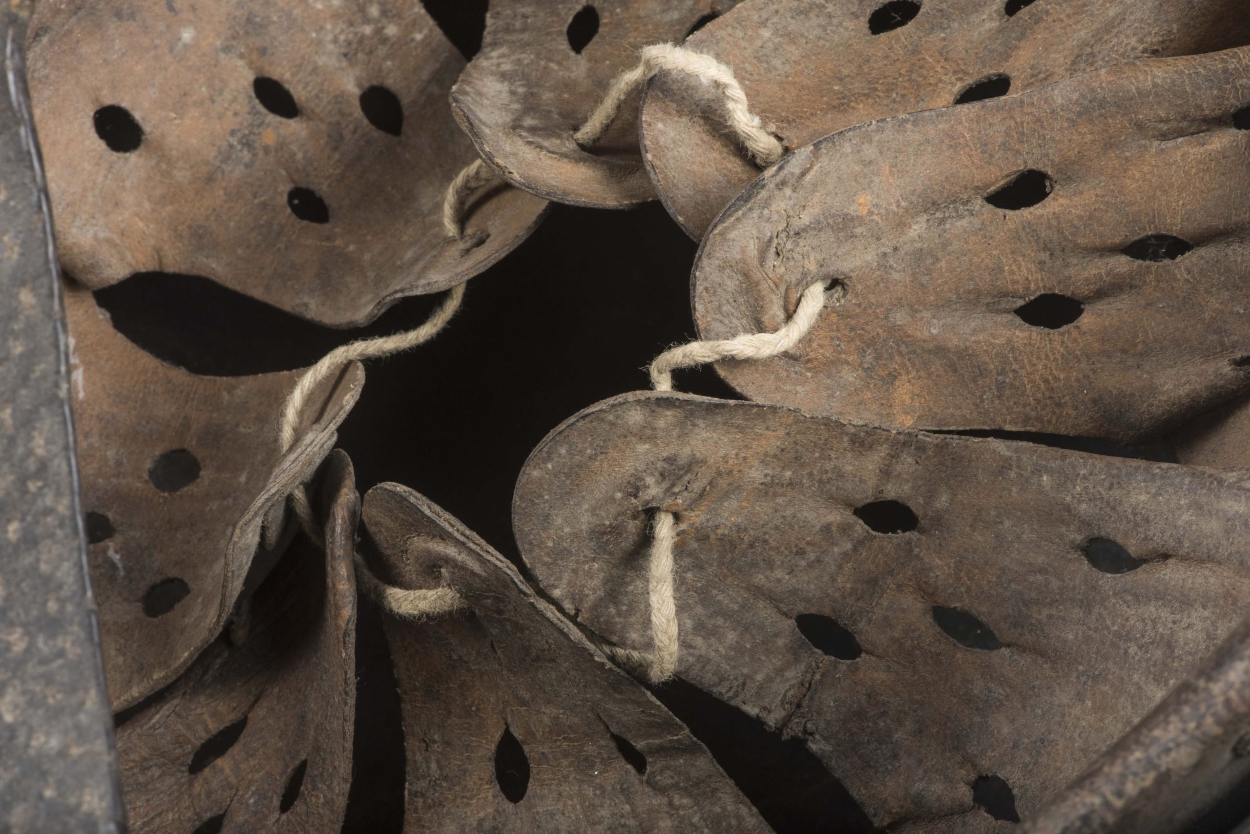 ET64 M40 Luftwaffe helmet with period applied half basket chickenwire net — image 21
