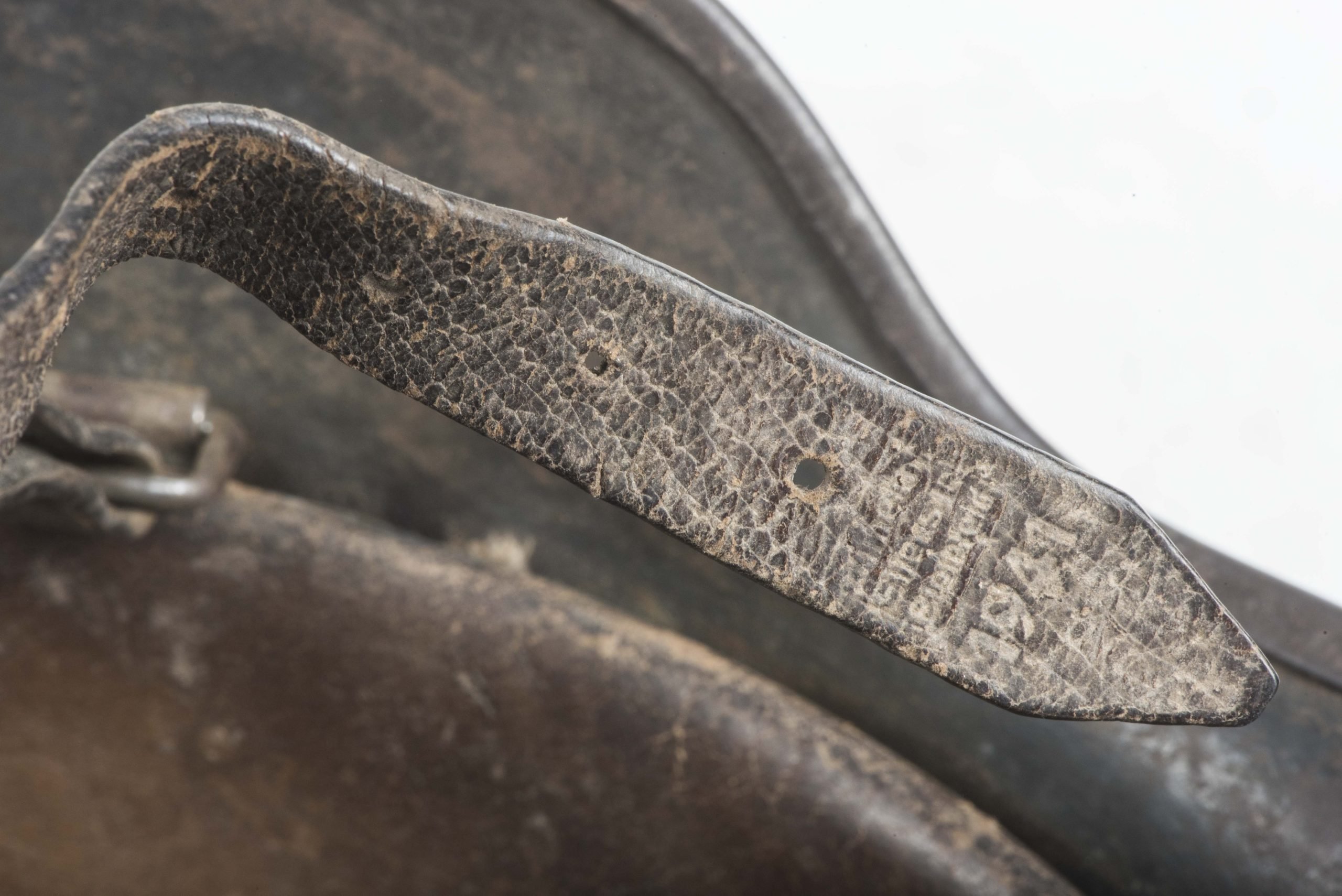 ET64 M40 Luftwaffe helmet with period applied half basket chickenwire net — image 26