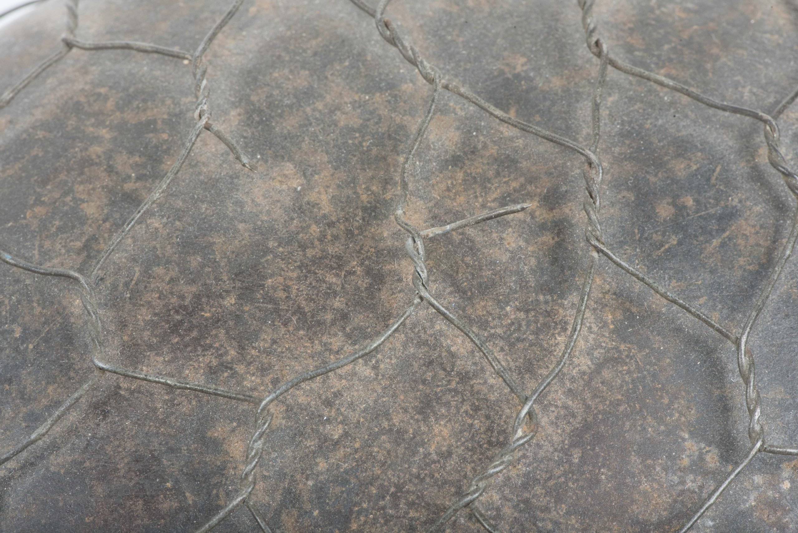 ET64 M40 Luftwaffe helmet with period applied half basket chickenwire net — image 34