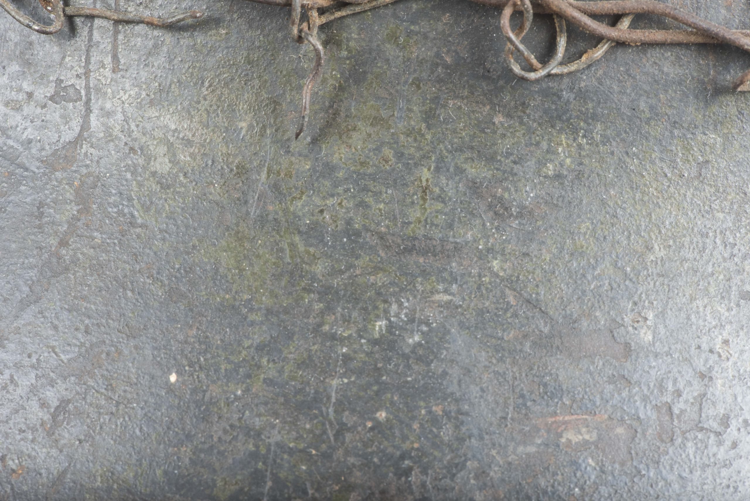 ET64 M40 Luftwaffe helmet with period applied half basket chickenwire net — image 36