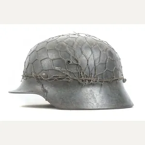 ET64 M40 Luftwaffe helmet with period applied half basket chickenwire …