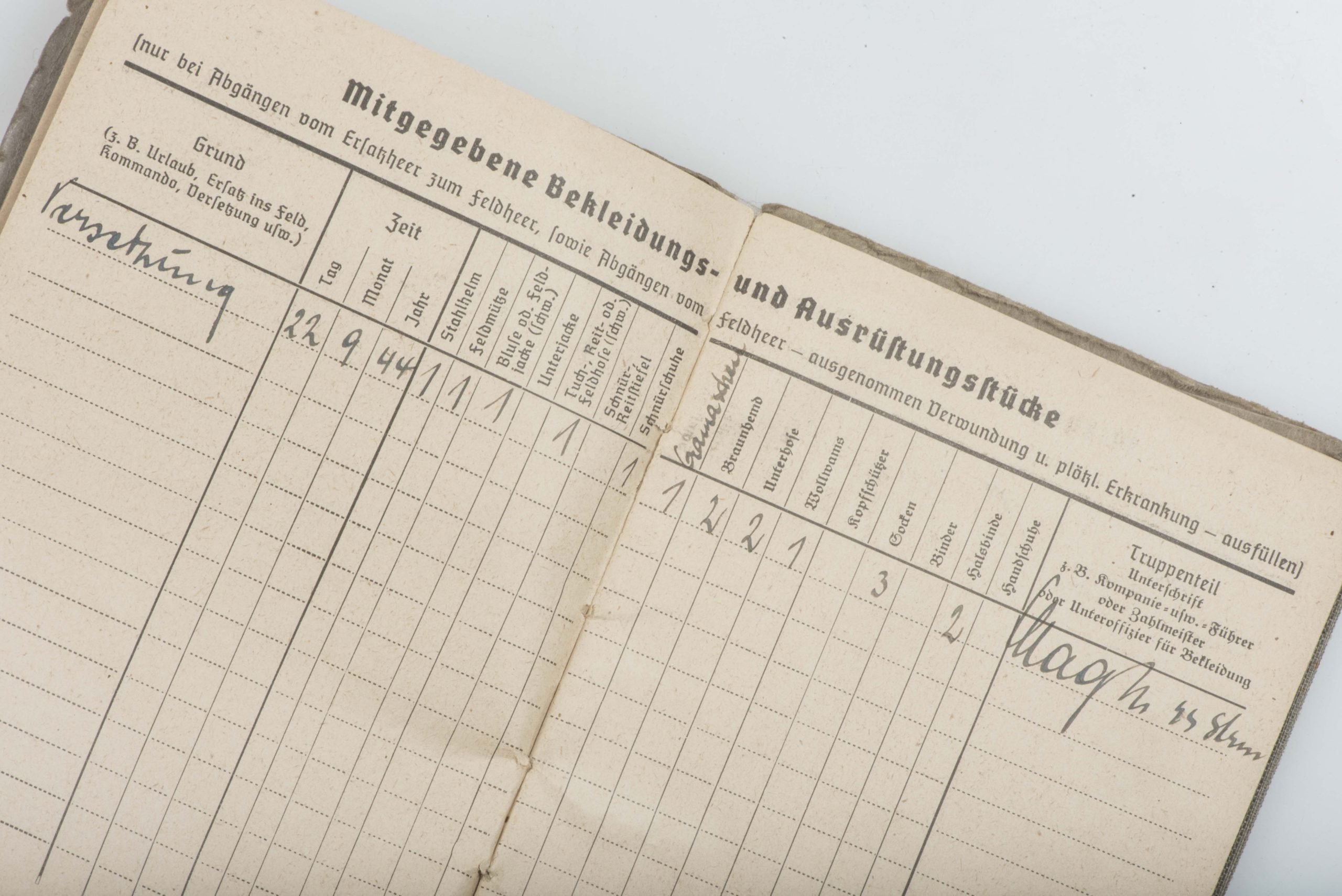 Waffen-SS Soldbuch SS-Unterscharführer Gerhard Schmitz, Panzergrenadier Regiment 2 LSSAH — image 14