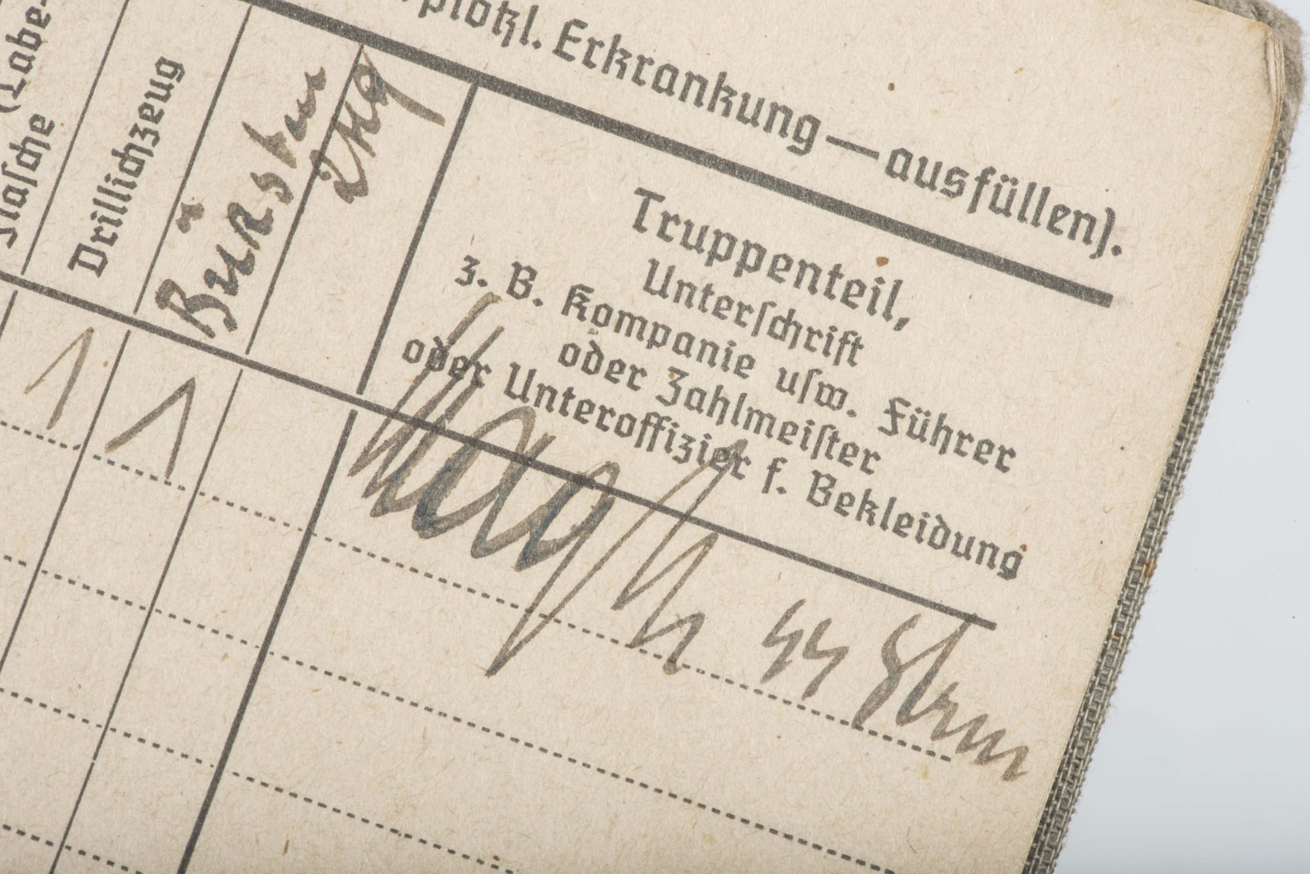 Waffen-SS Soldbuch SS-Unterscharführer Gerhard Schmitz, Panzergrenadier Regiment 2 LSSAH — image 21