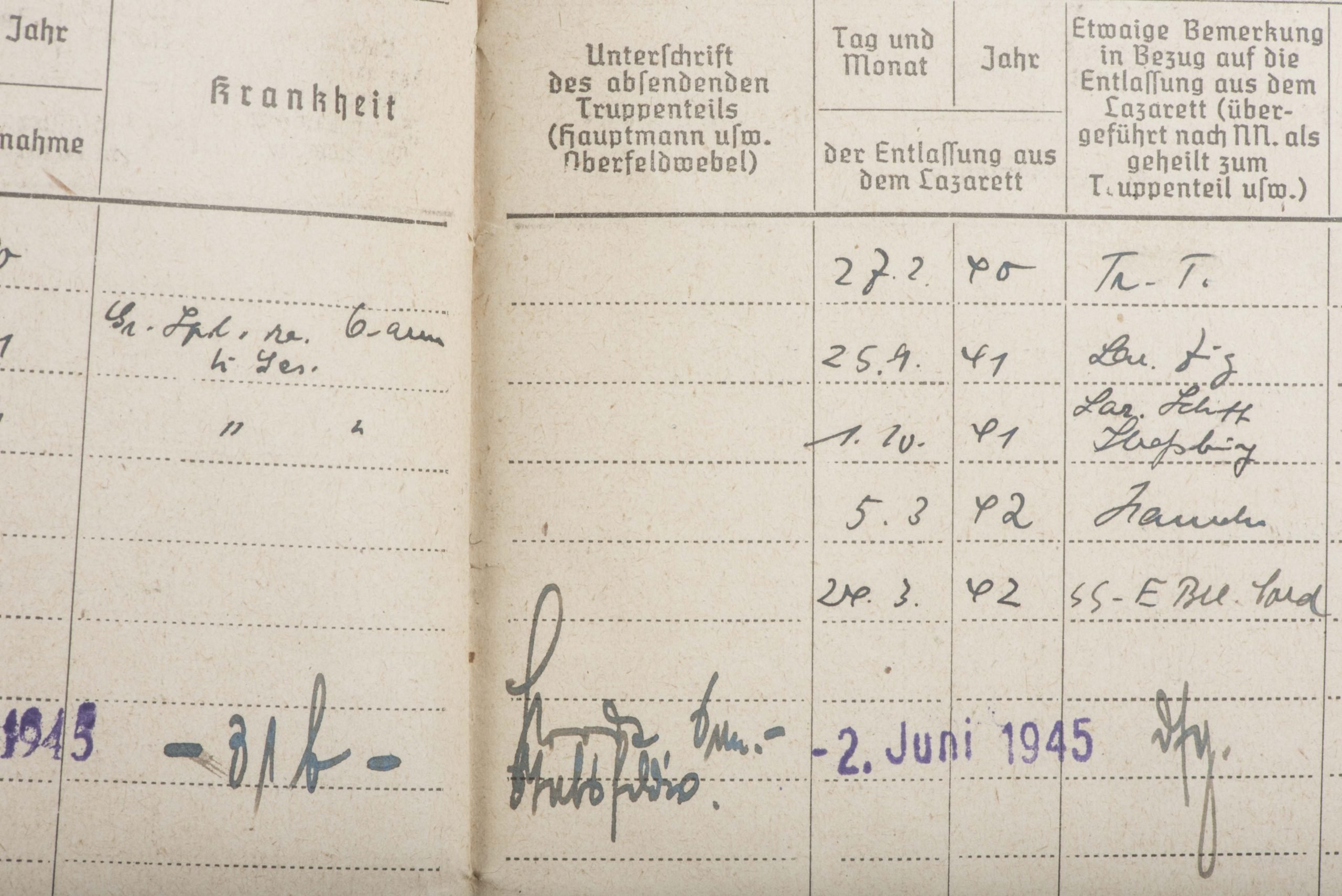 Waffen-SS Soldbuch SS-Unterscharführer Gerhard Schmitz, Panzergrenadier Regiment 2 LSSAH — image 28