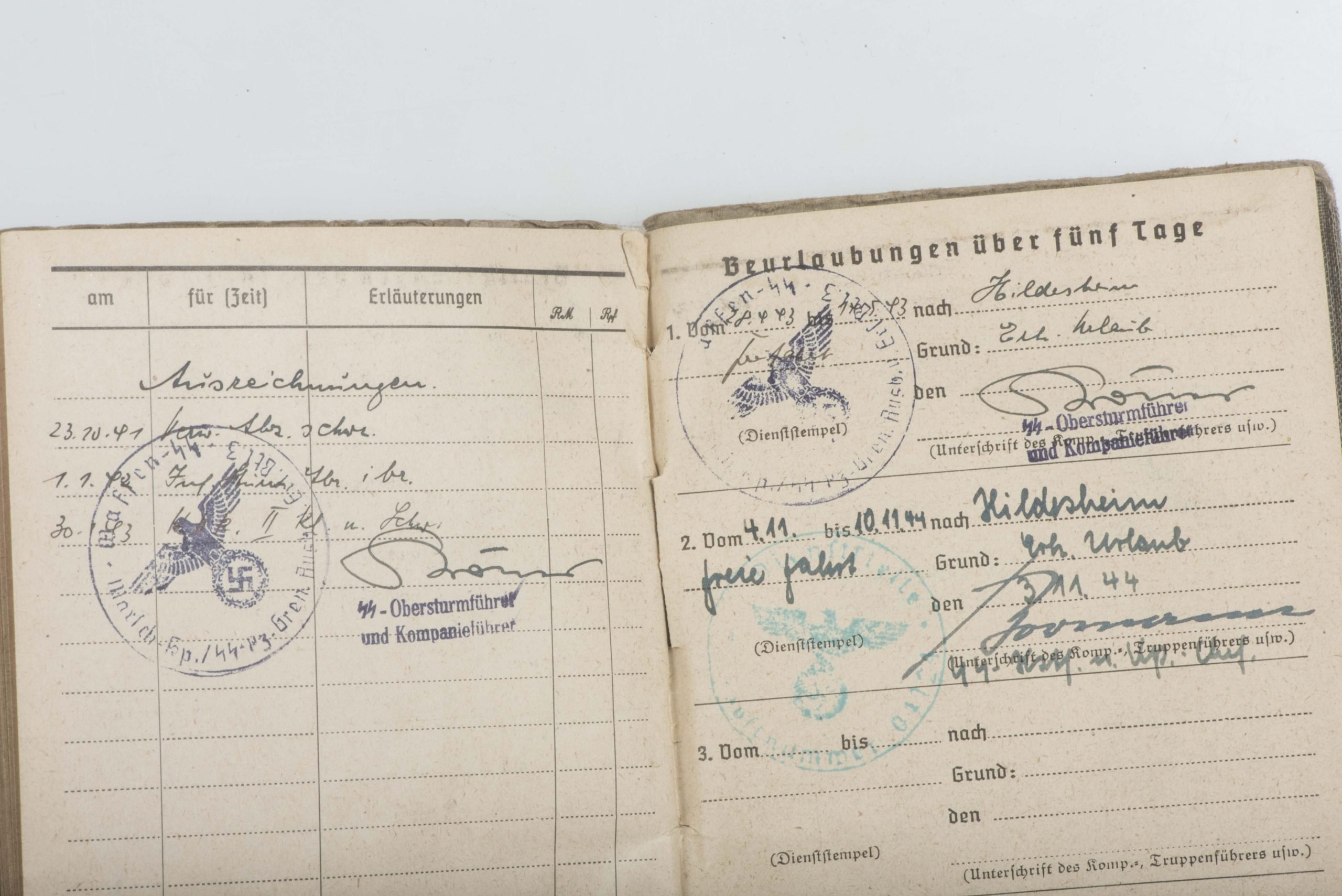 Waffen-SS Soldbuch SS-Unterscharführer Gerhard Schmitz, Panzergrenadier Regiment 2 LSSAH — image 32