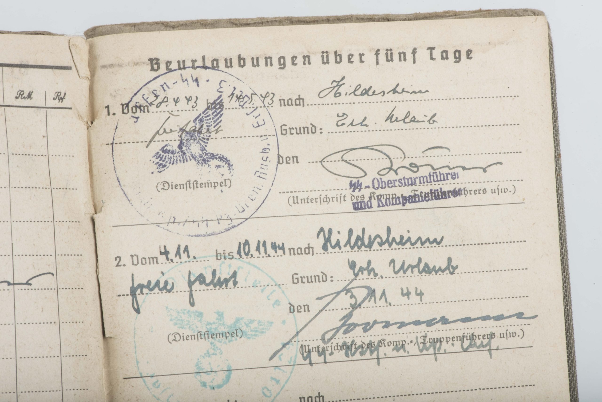 Waffen-SS Soldbuch SS-Unterscharführer Gerhard Schmitz, Panzergrenadier Regiment 2 LSSAH — image 34