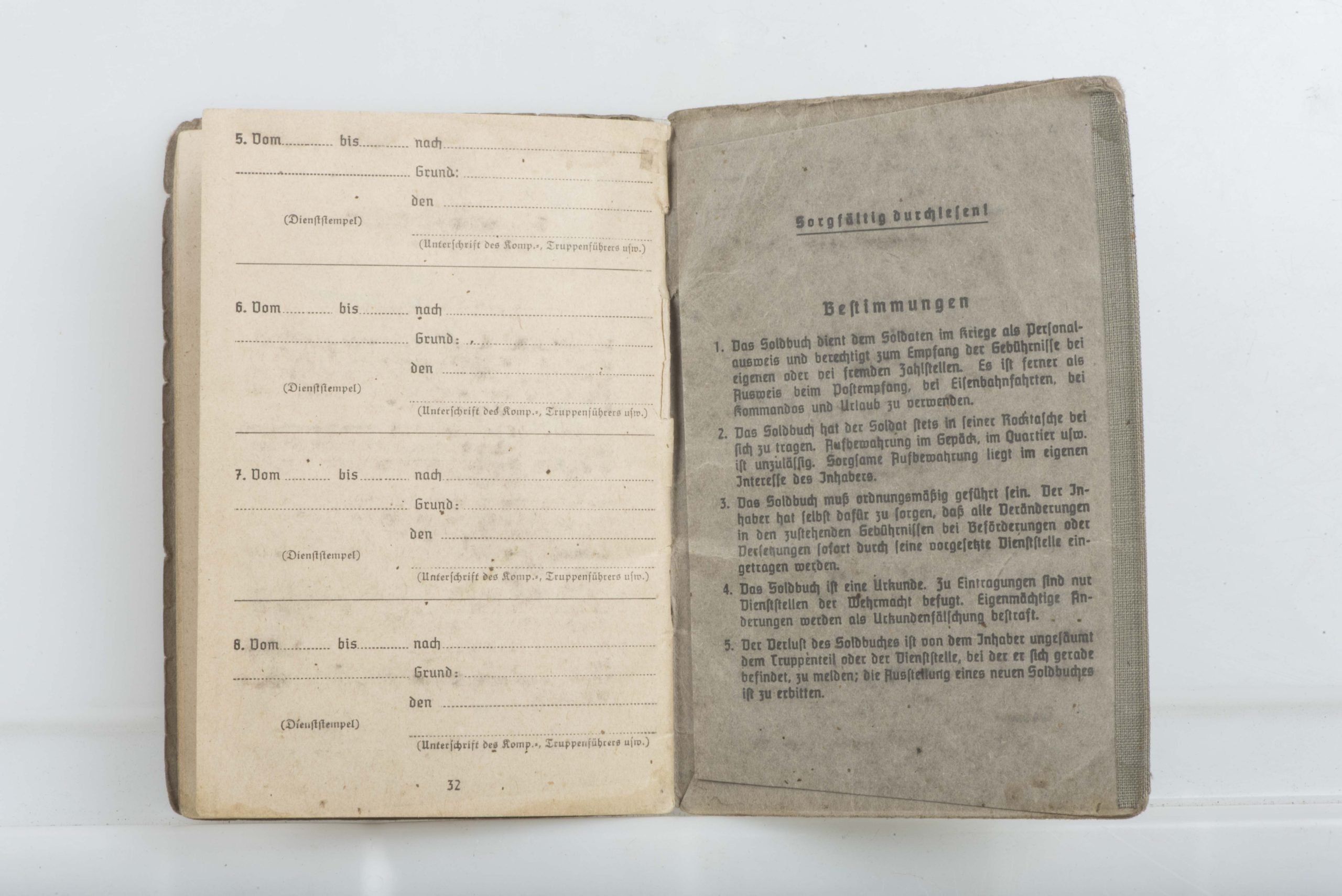 Waffen-SS Soldbuch SS-Unterscharführer Gerhard Schmitz, Panzergrenadier Regiment 2 LSSAH — image 35