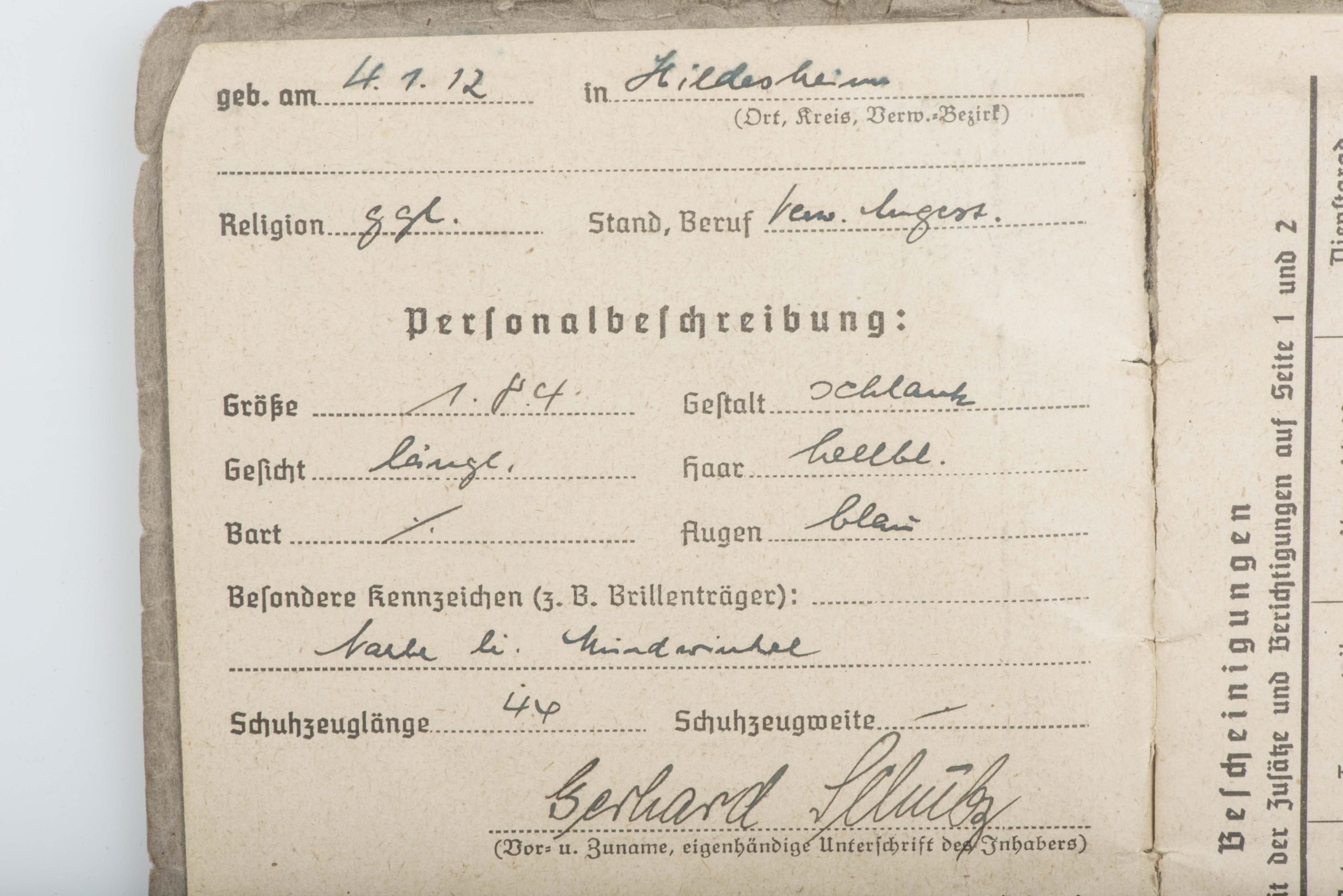 Waffen-SS Soldbuch SS-Unterscharführer Gerhard Schmitz, Panzergrenadier Regiment 2 LSSAH — image 6