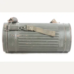 Tall early M38 gasmask set marked 3./Flg. Ers. Battl. XII …