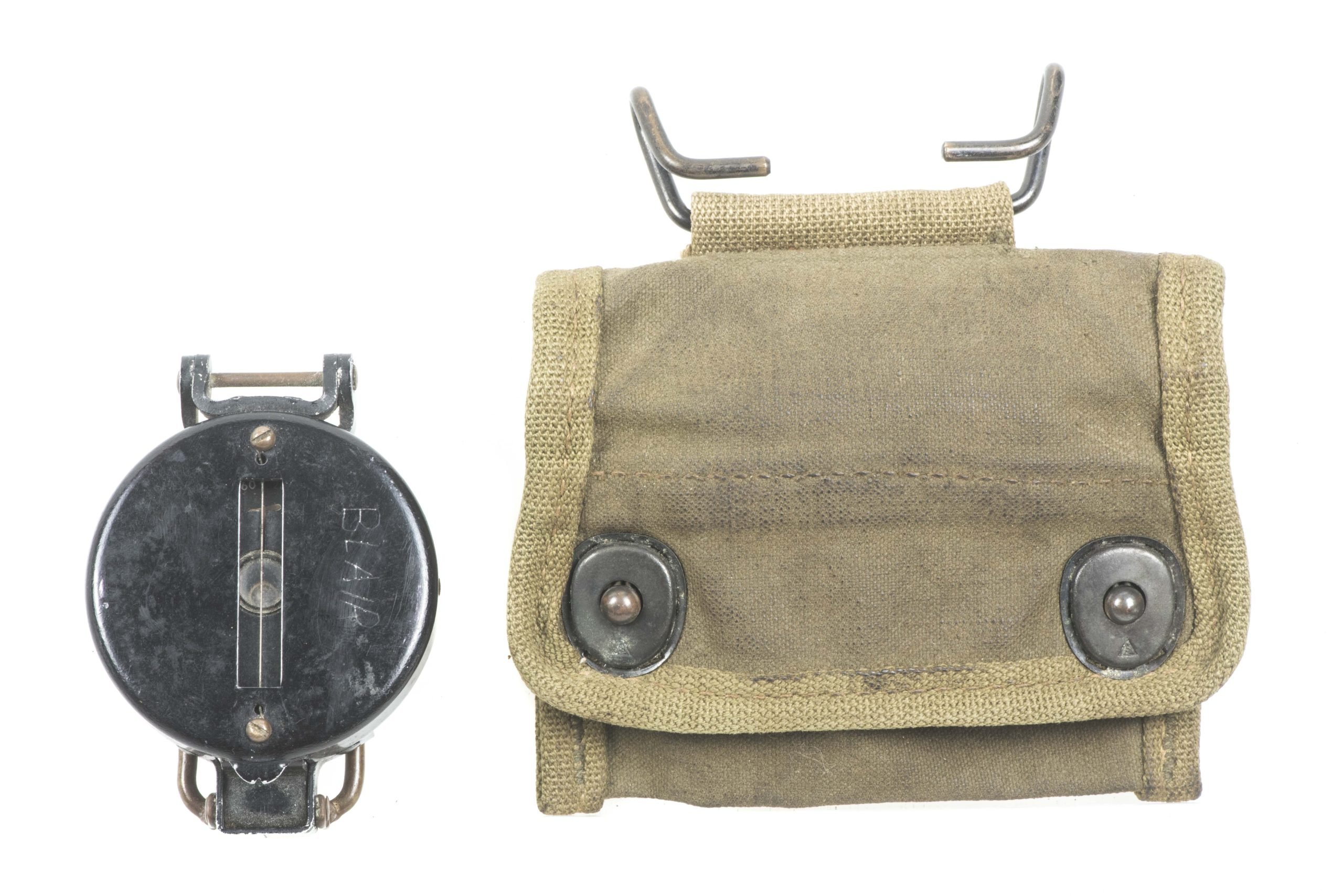US Gurley compass with impregnated pouch named Blair