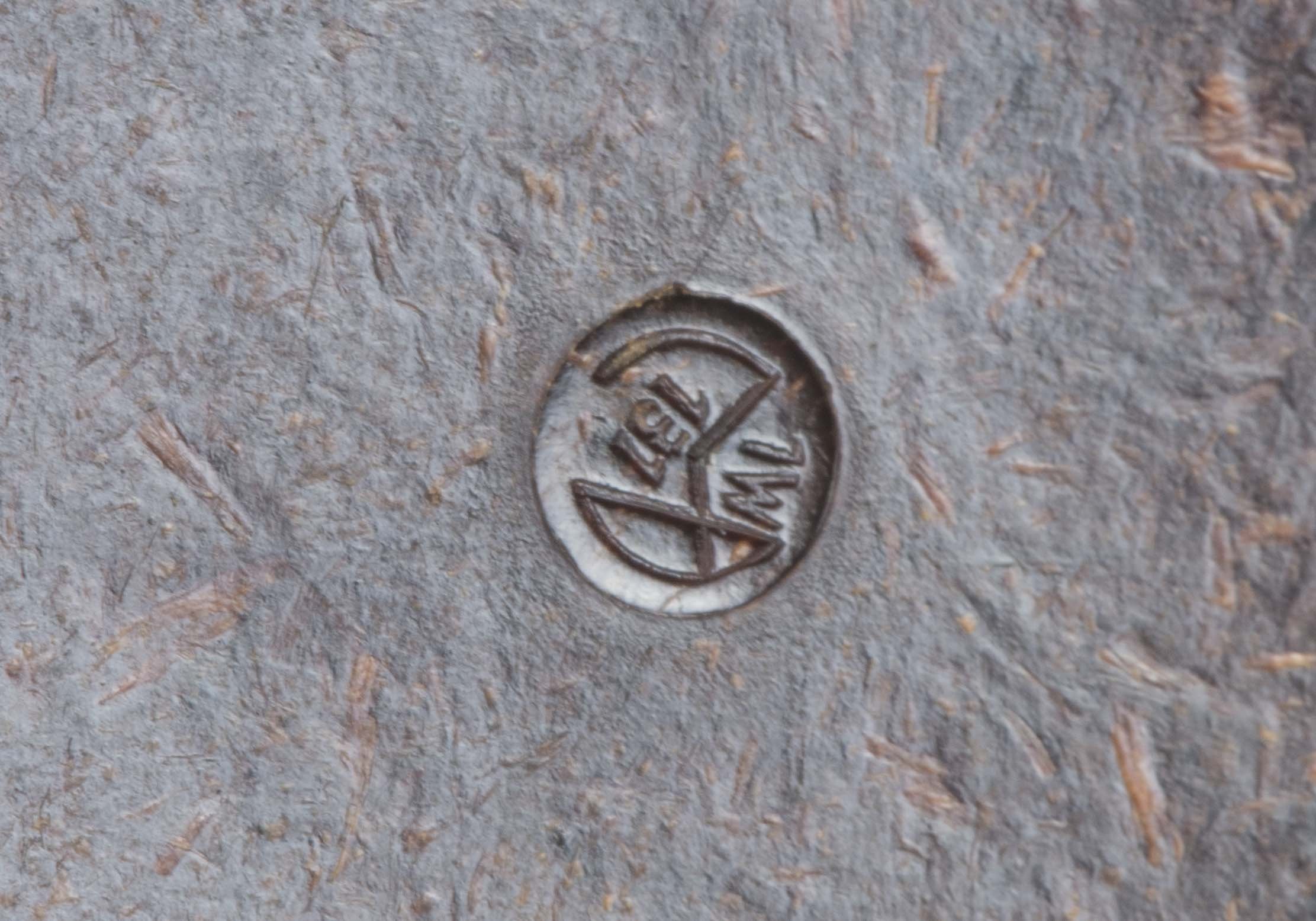 Brown second pattern butterdish marked 1W 131 1944 — image 3