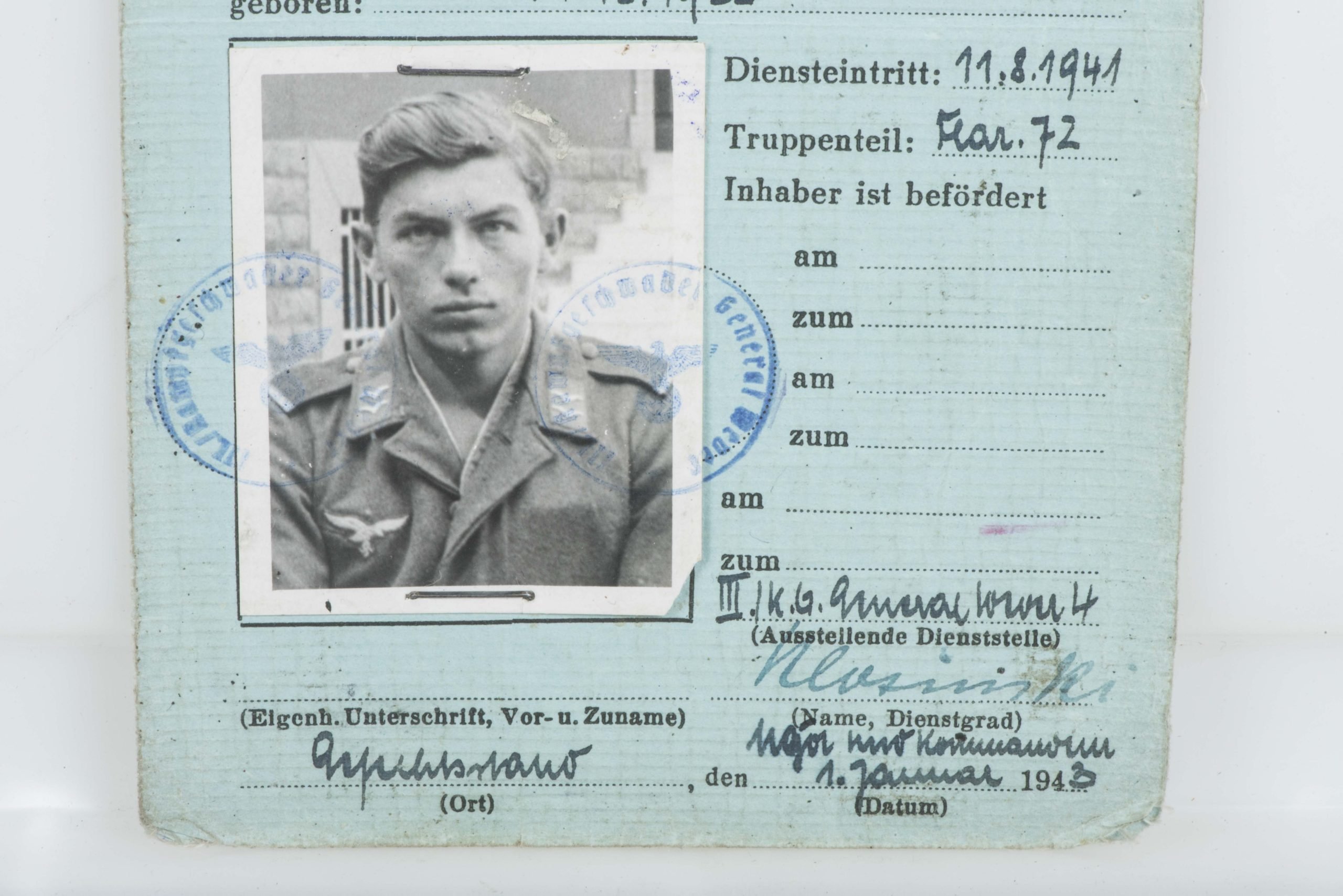 Luftwaffenbordschützenschein grouping Kampfgeschwader General Wever 4 — image 10