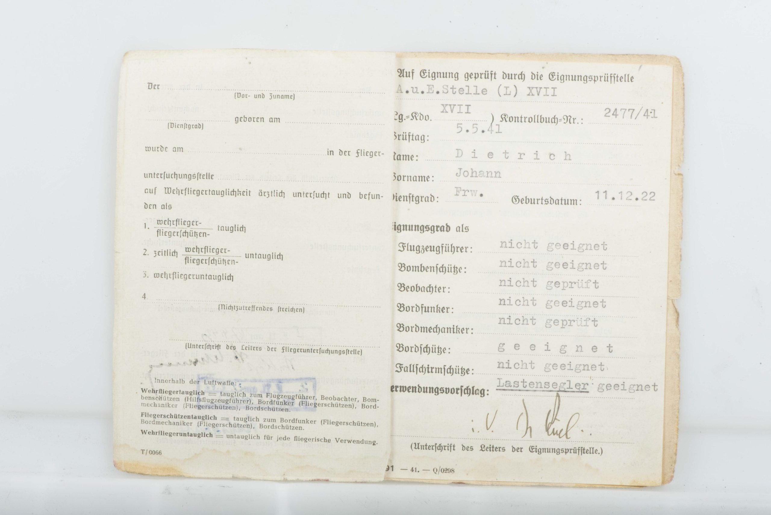 Luftwaffenbordschützenschein grouping Kampfgeschwader General Wever 4 — image 18