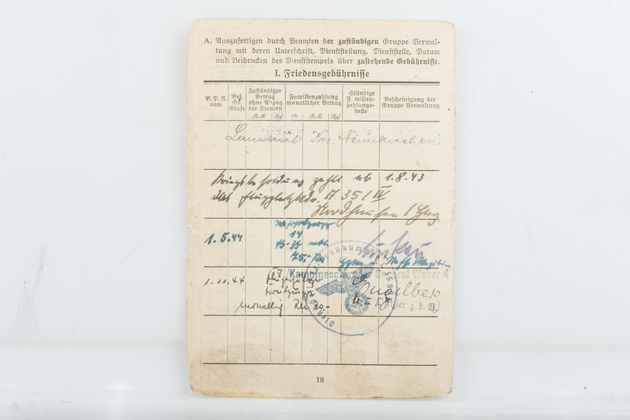 Luftwaffenbordschützenschein grouping Kampfgeschwader General Wever 4 — image 23