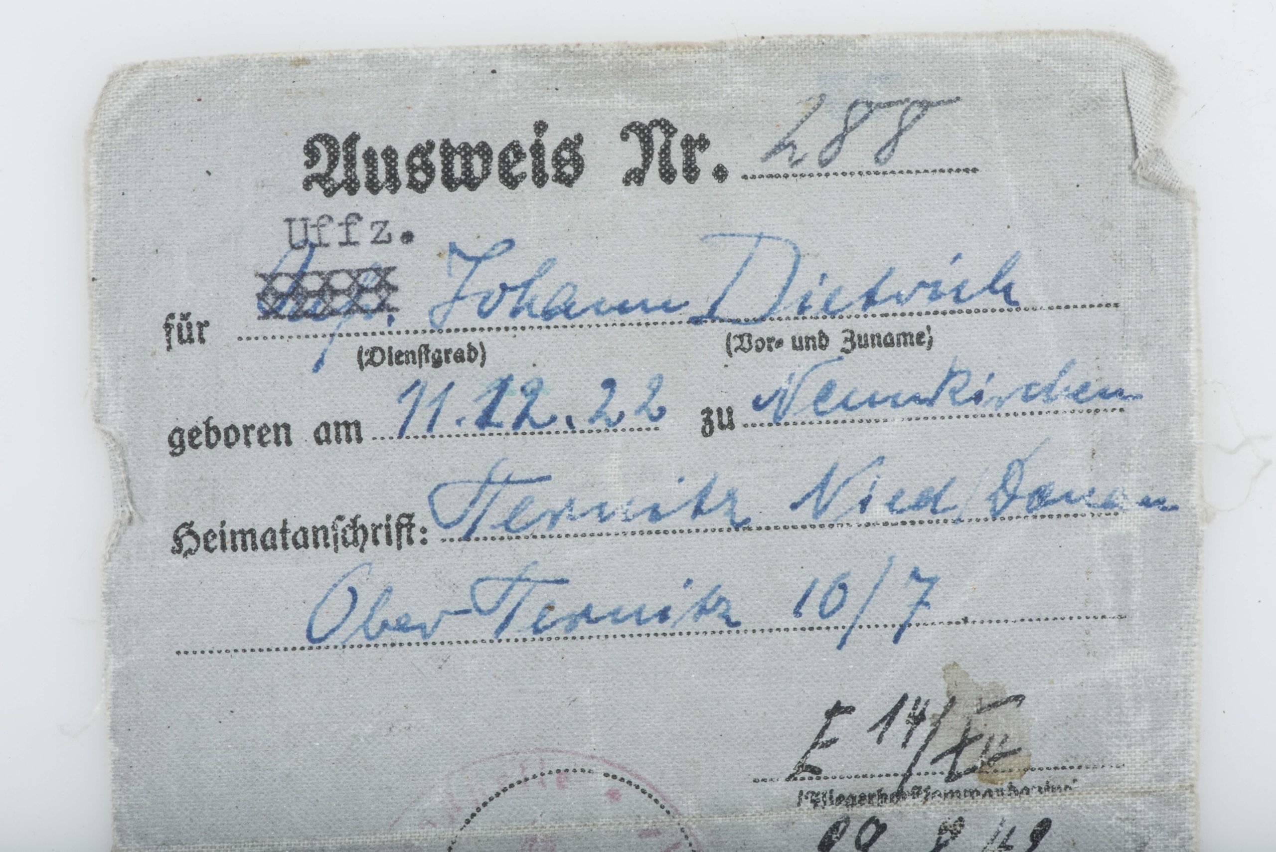 Luftwaffenbordschützenschein grouping Kampfgeschwader General Wever 4 — image 25