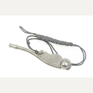Issue Kriegsmarine whistle with grey rayon lanyard