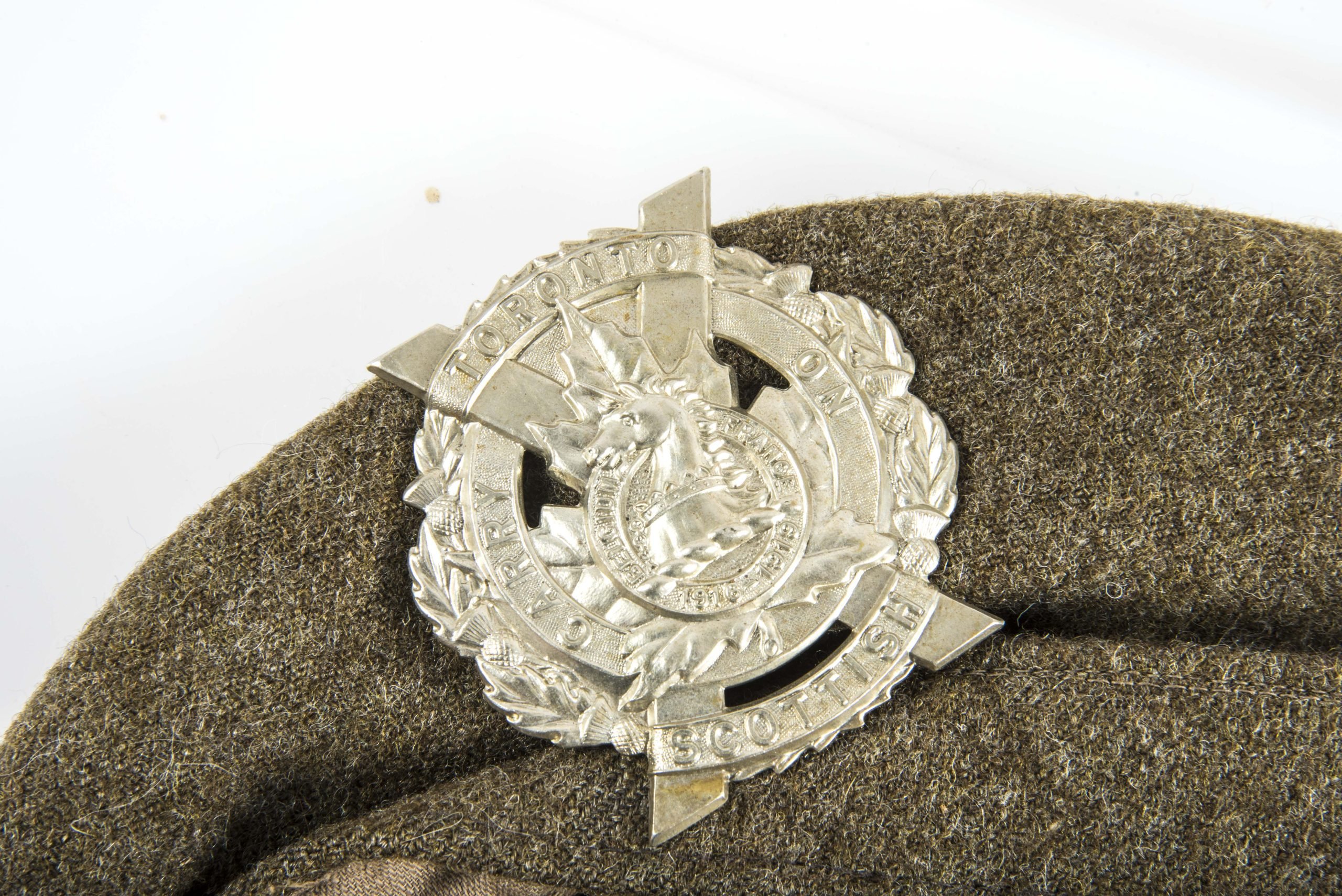 Canadian Tam O' Shamter DMC Cap 1941 7 1/8 – Toronto Scottish — image 2
