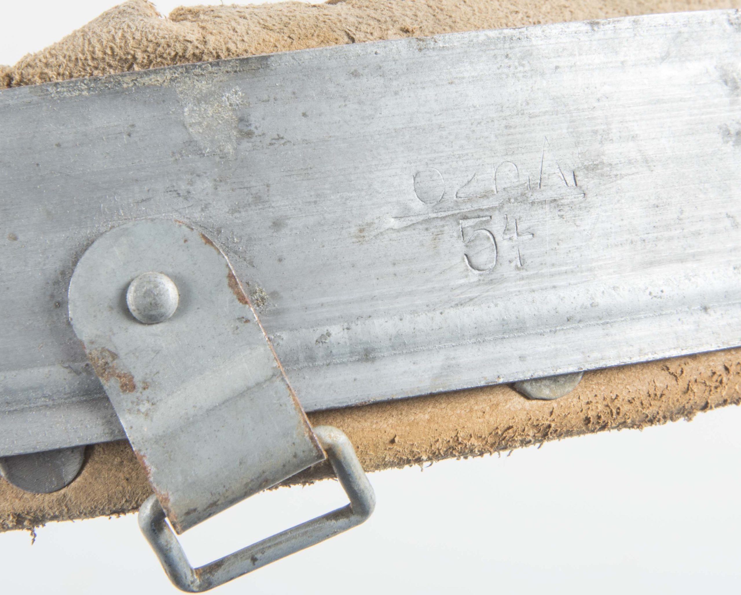 German helmet liner marked Schubert DRP 1943 62/54 — image 3