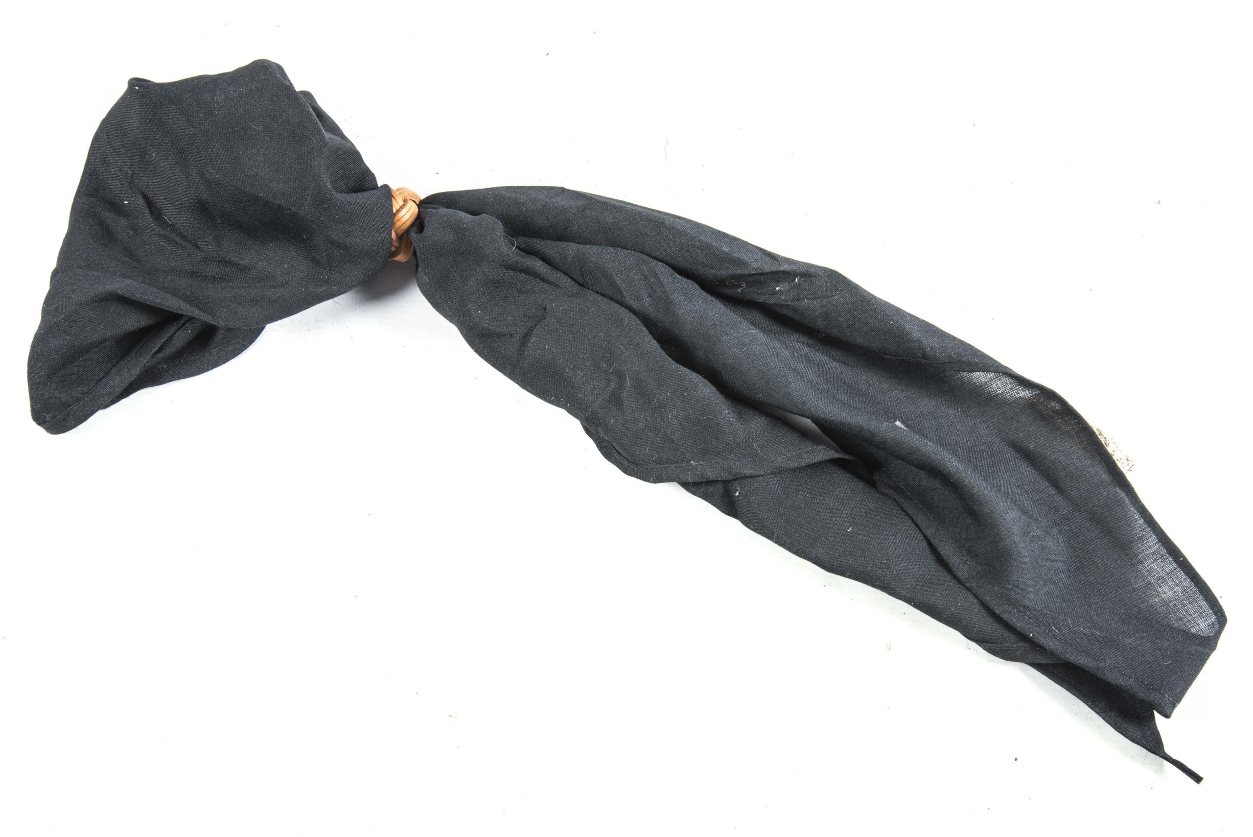 Black Hitlerjugend scarf with RZM tag — image 4