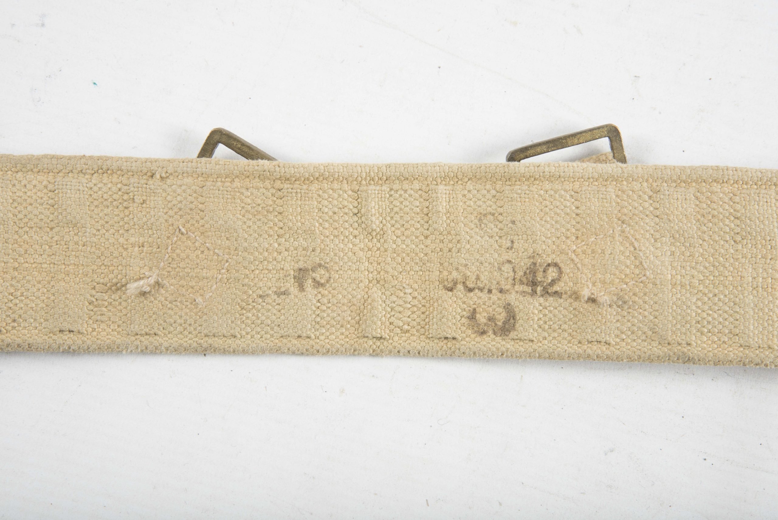 British P37 webbing equipment belt dated 1942 — image 3