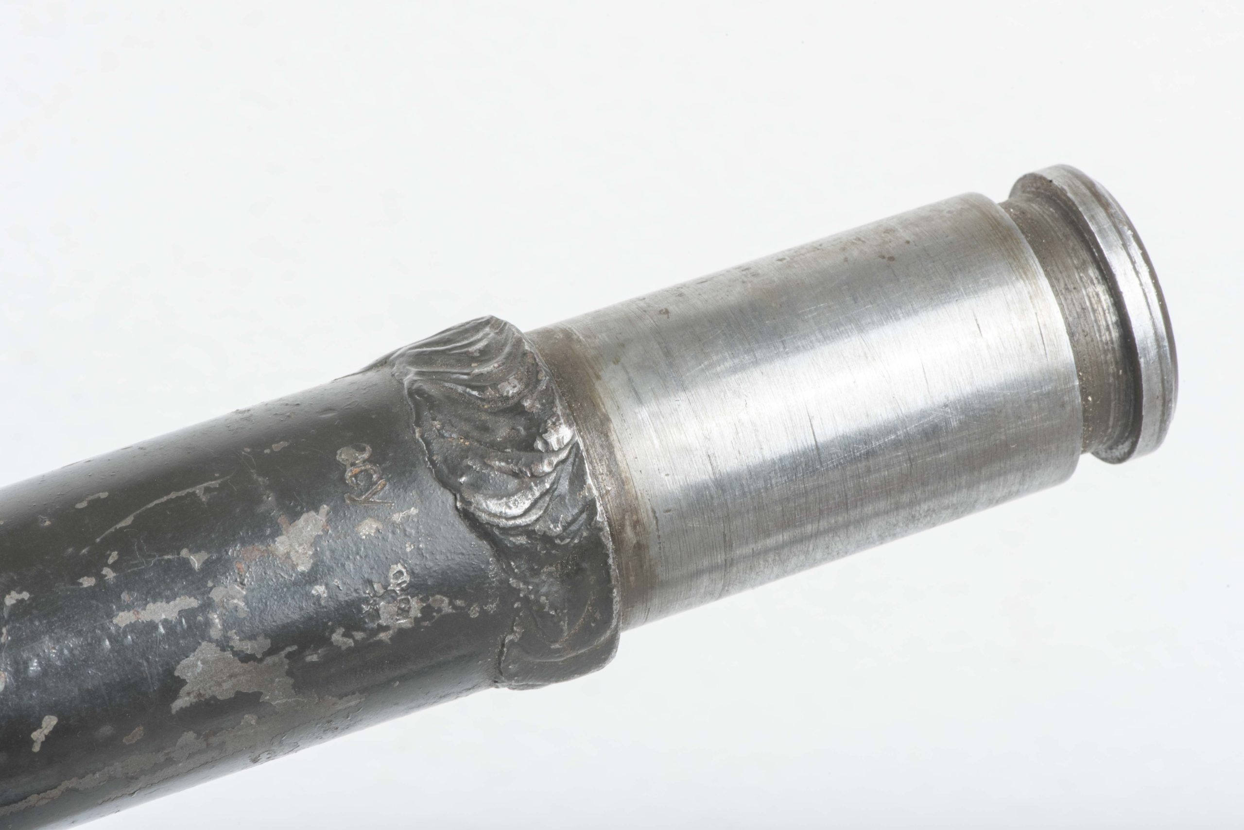 Rare painted steel MG34 u. MG42 Lafette AA extension pole marked ecy — image 6