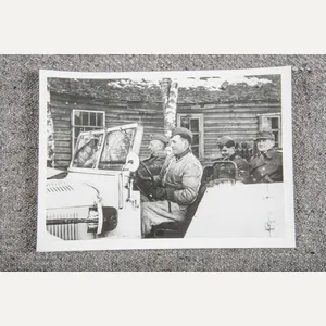 Rare Press Photo; Gerardus Mooyman with Generalmajor der Waffen-SS v. …